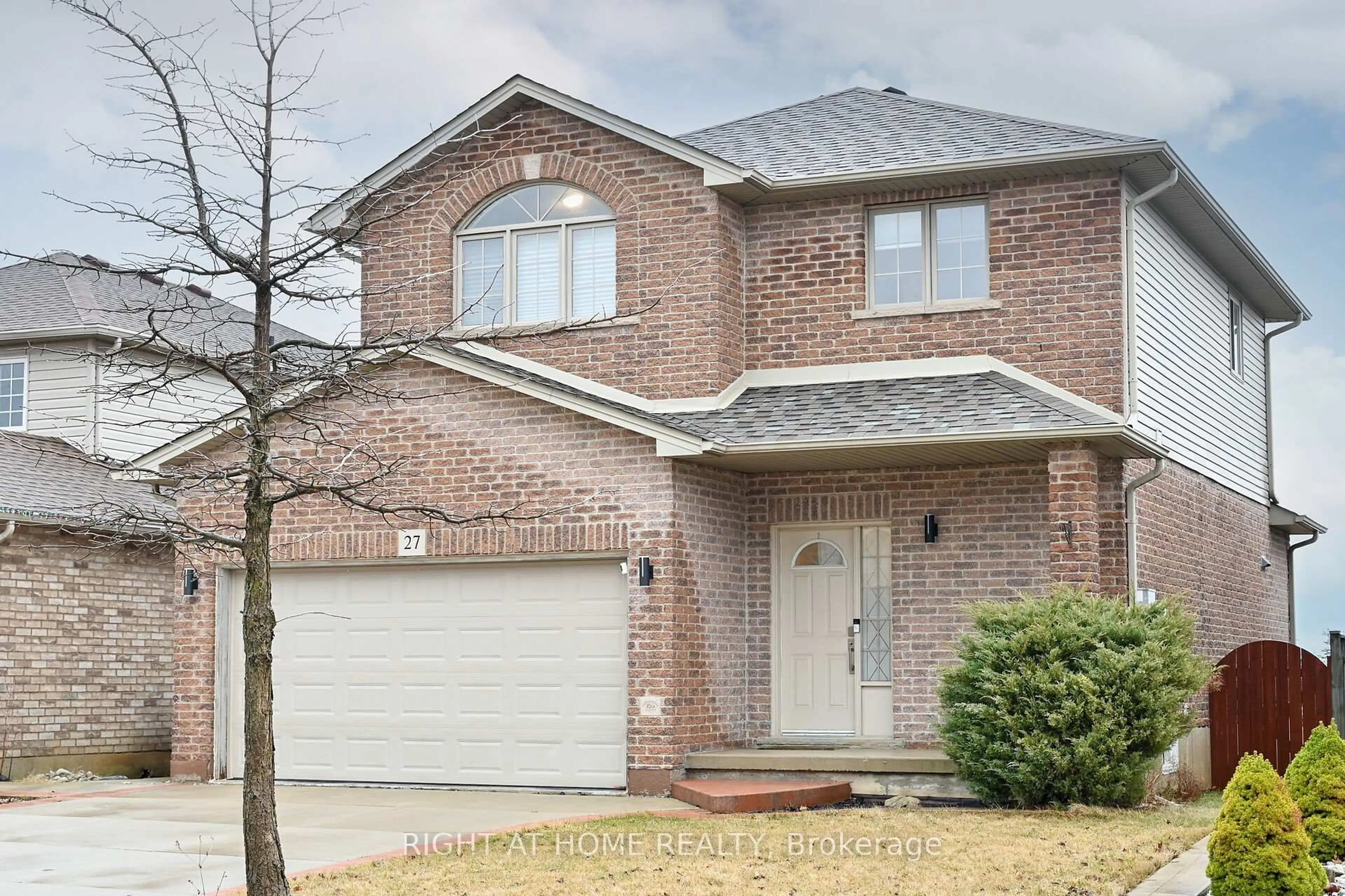 Home with brick exterior material, street for 27 Turquoise Dr, Hamilton Ontario L8W 4A4