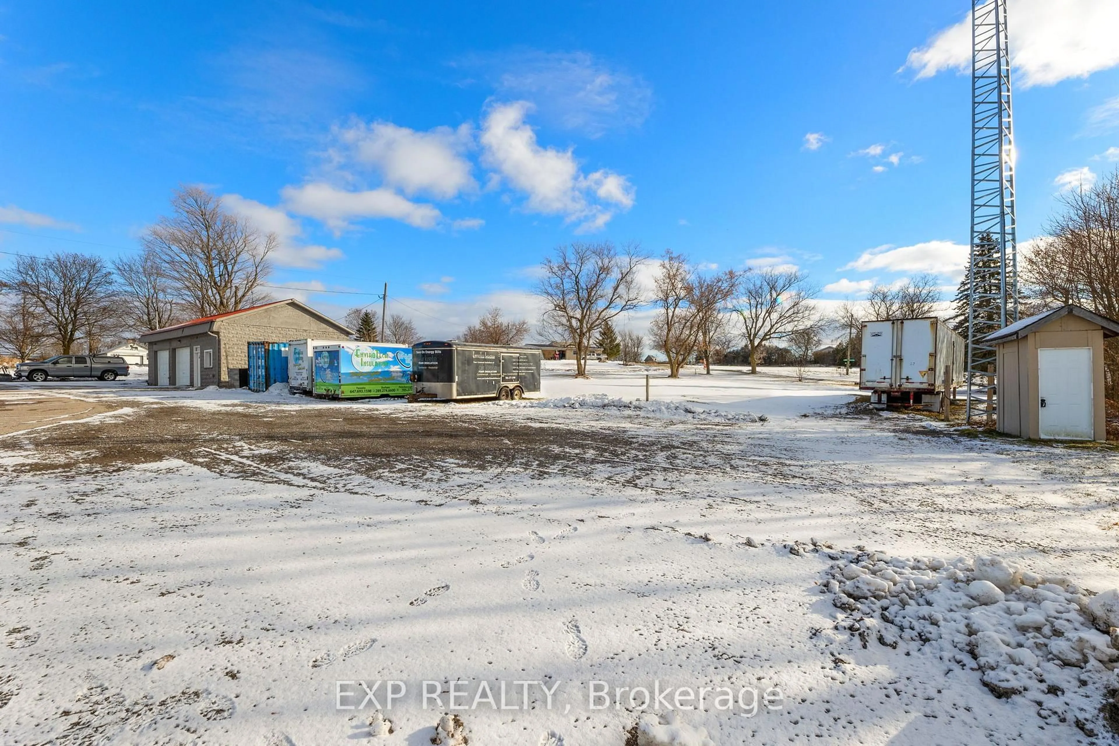 A pic from outside/outdoor area/front of a property/back of a property/a pic from drone, street for 174 Hwy 7A Rd, Kawartha Lakes Ontario L0B 1K0