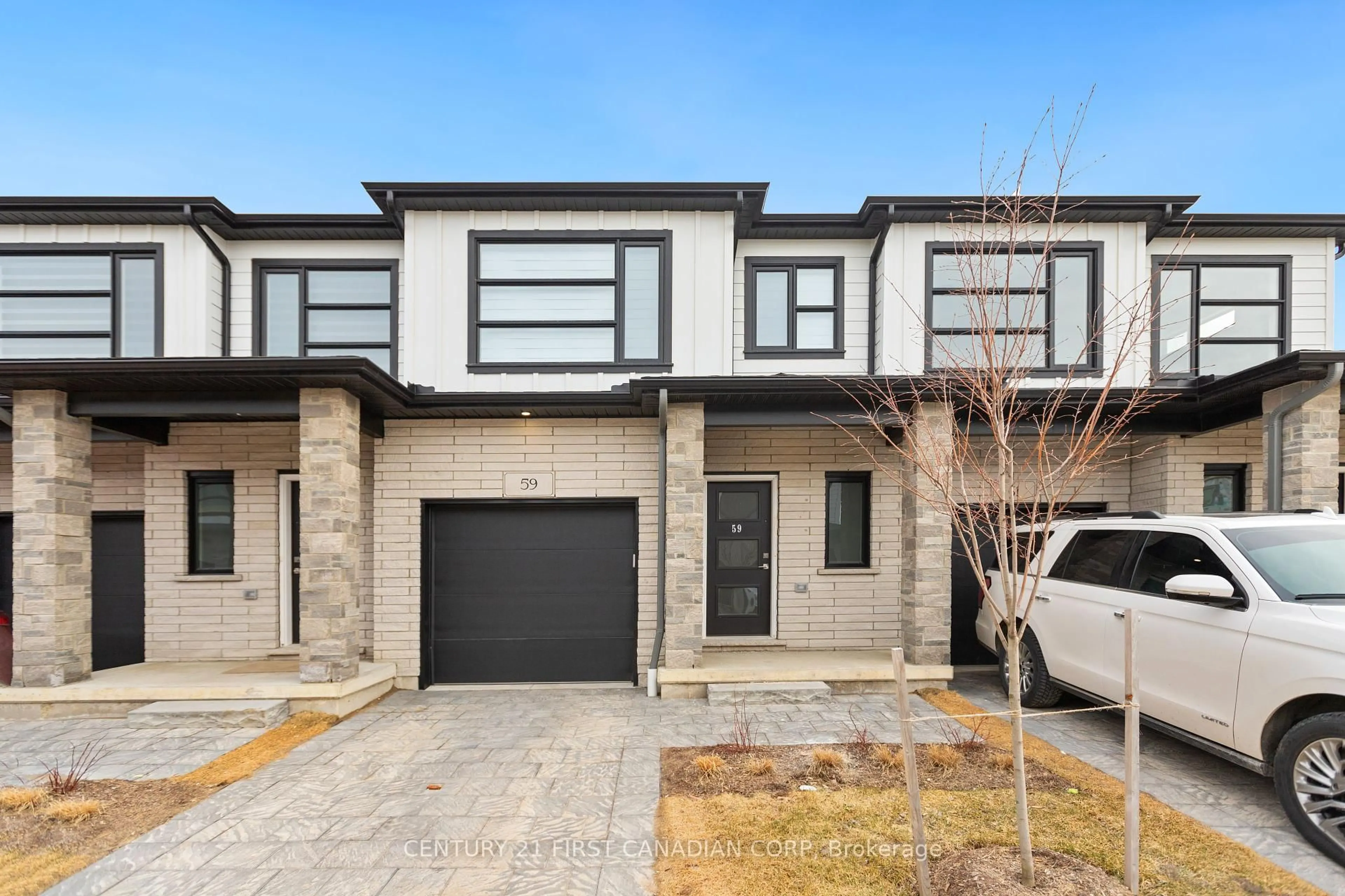 Home with brick exterior material, street for 2700 Buroak Dr #59, London Ontario N6G 5Z5
