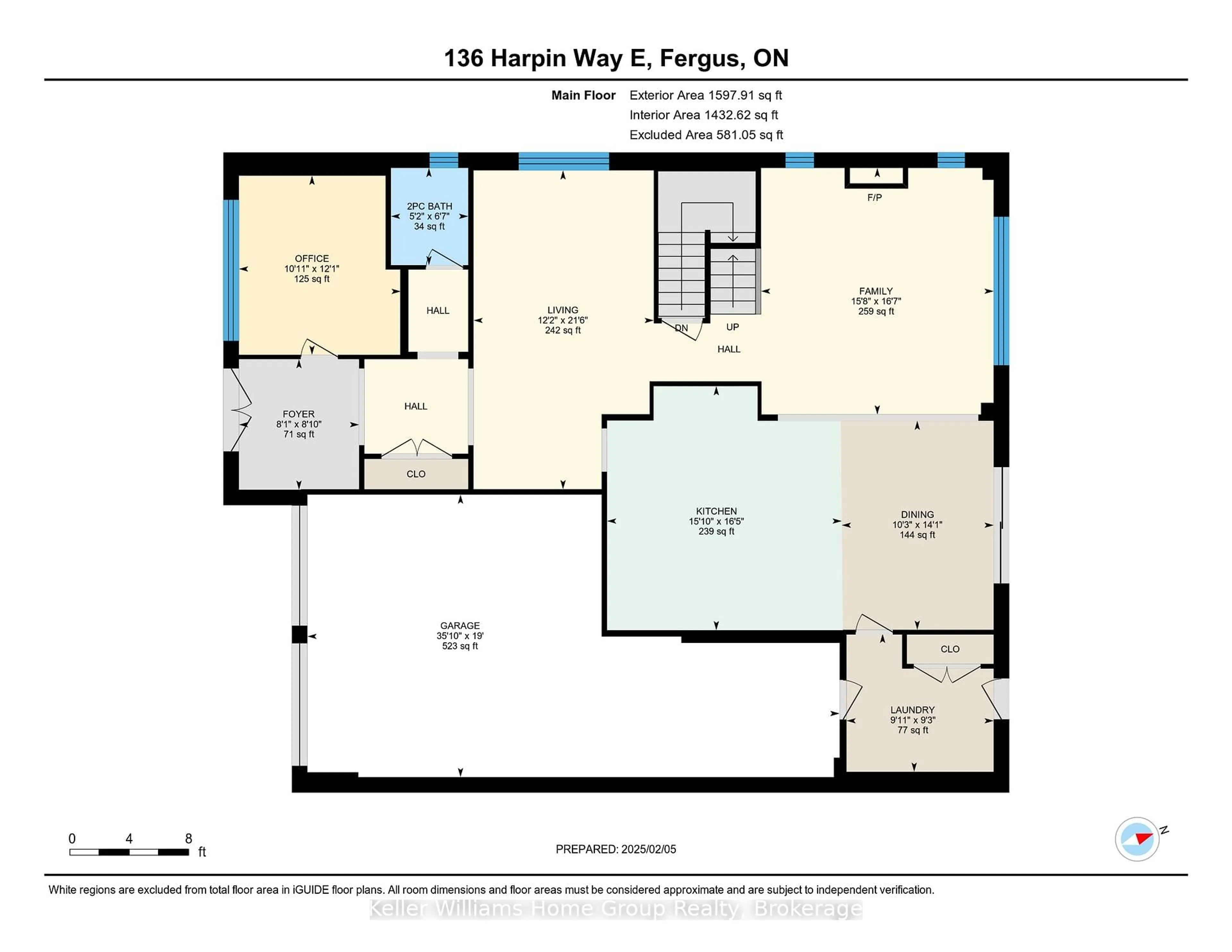 Floor plan for 136 Harpin Way, Centre Wellington Ontario N1M 0G9