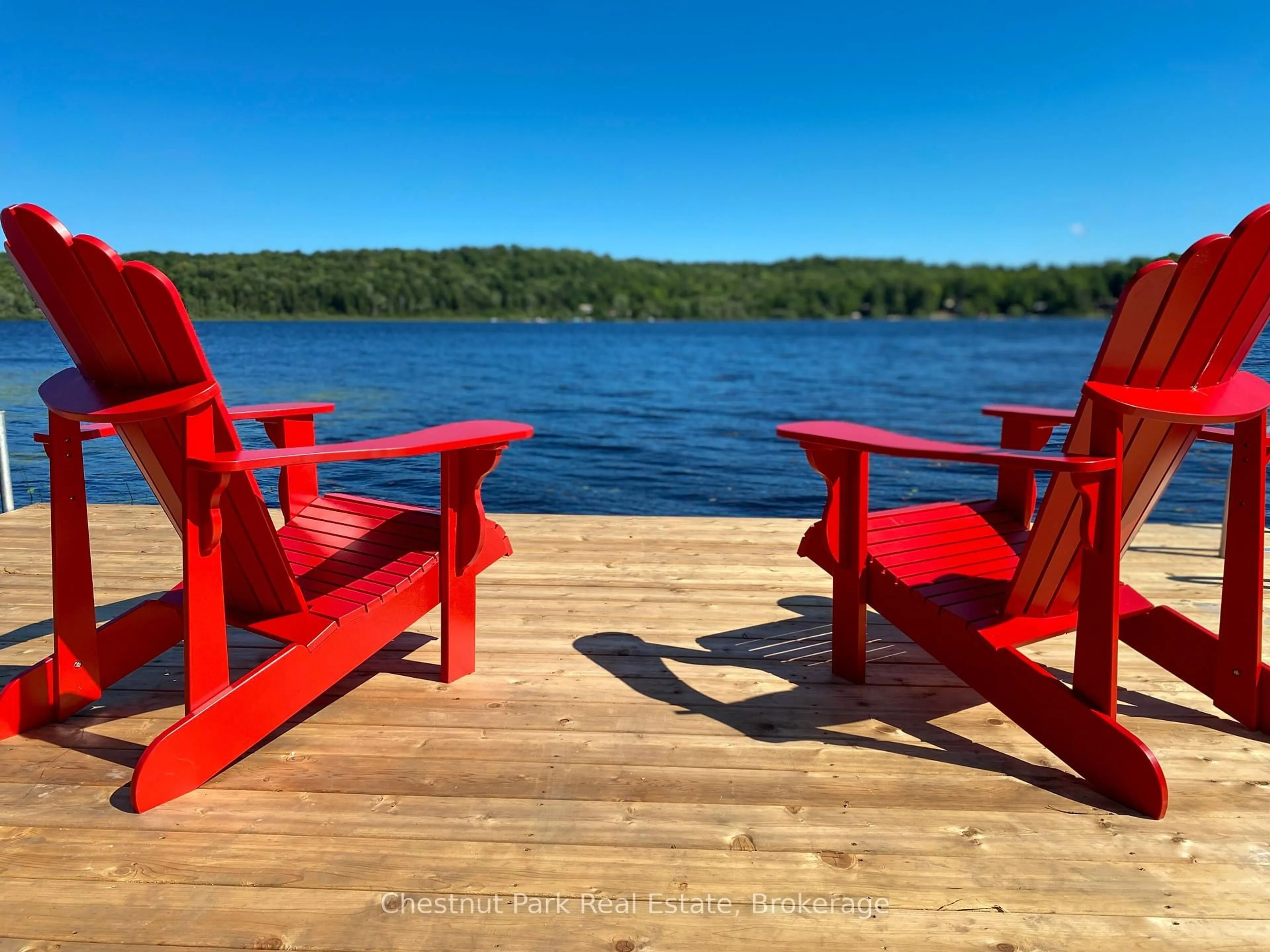 Patio, water/lake/river/ocean view for 121 North Deer Lake Rd, Huntsville Ontario P0B 1L0