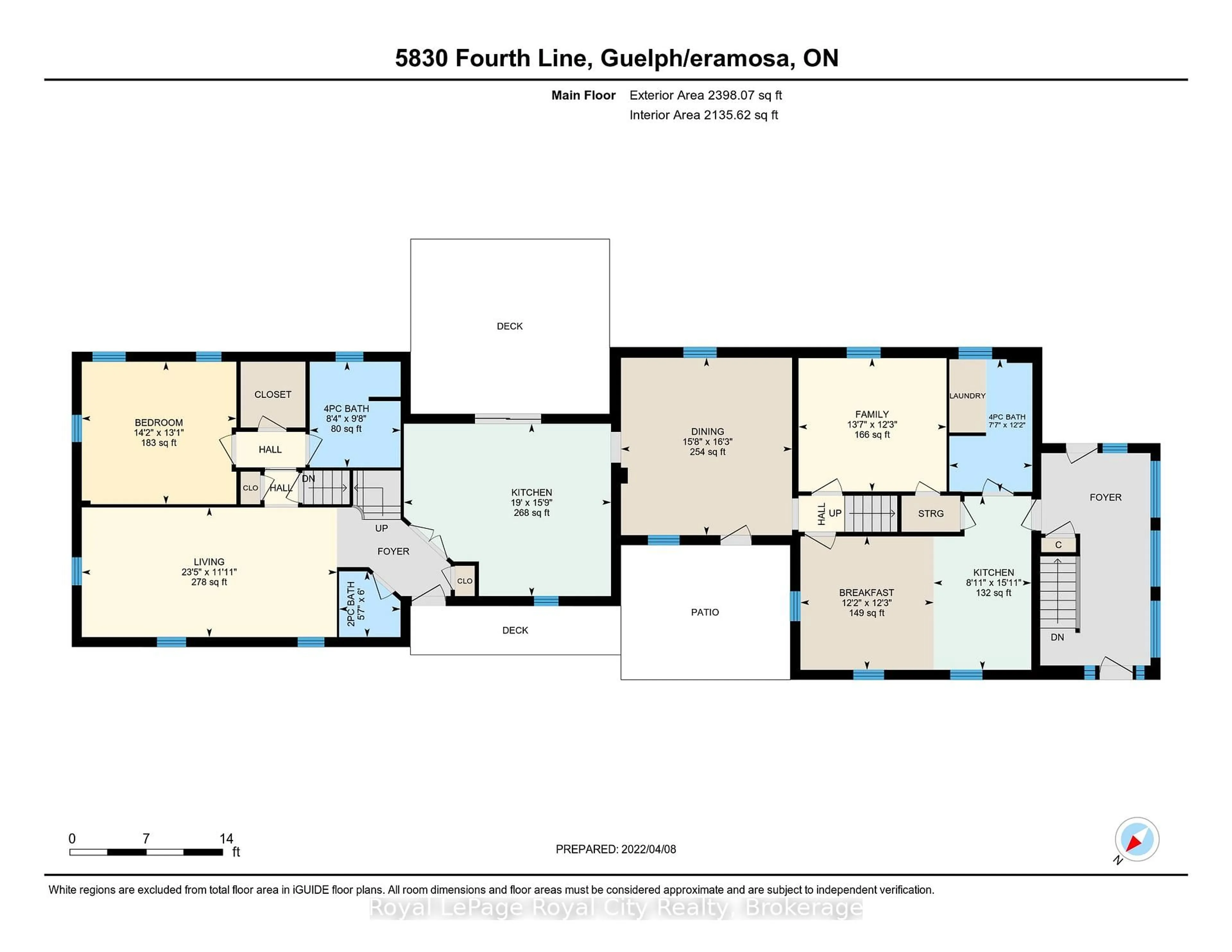 Floor plan for 5830 Fourth Line, Guelph/Eramosa Ontario N0B 2K0