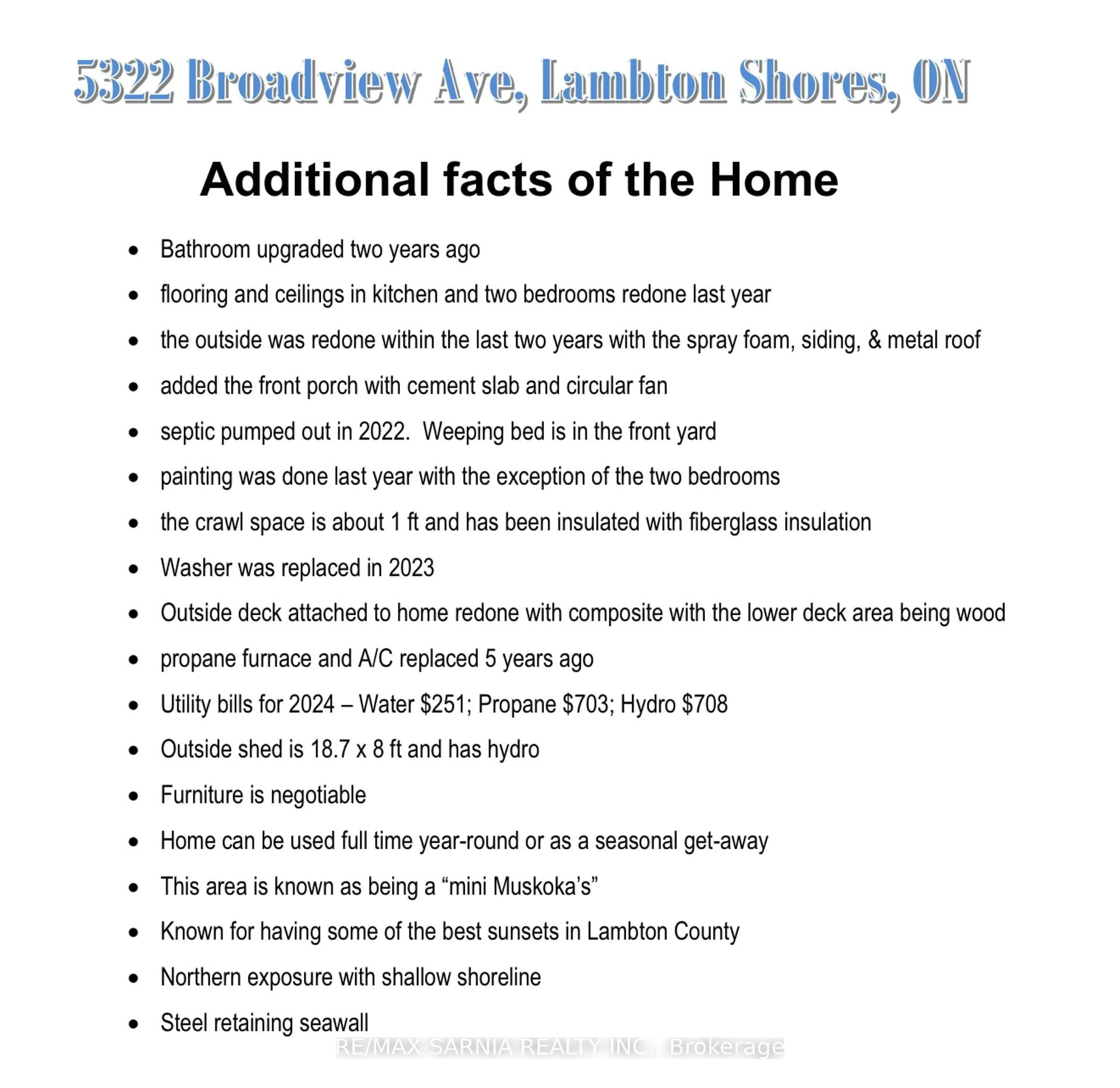 Unknown for 5322 Broadview Ave, Lambton Shores Ontario N0N 1J7