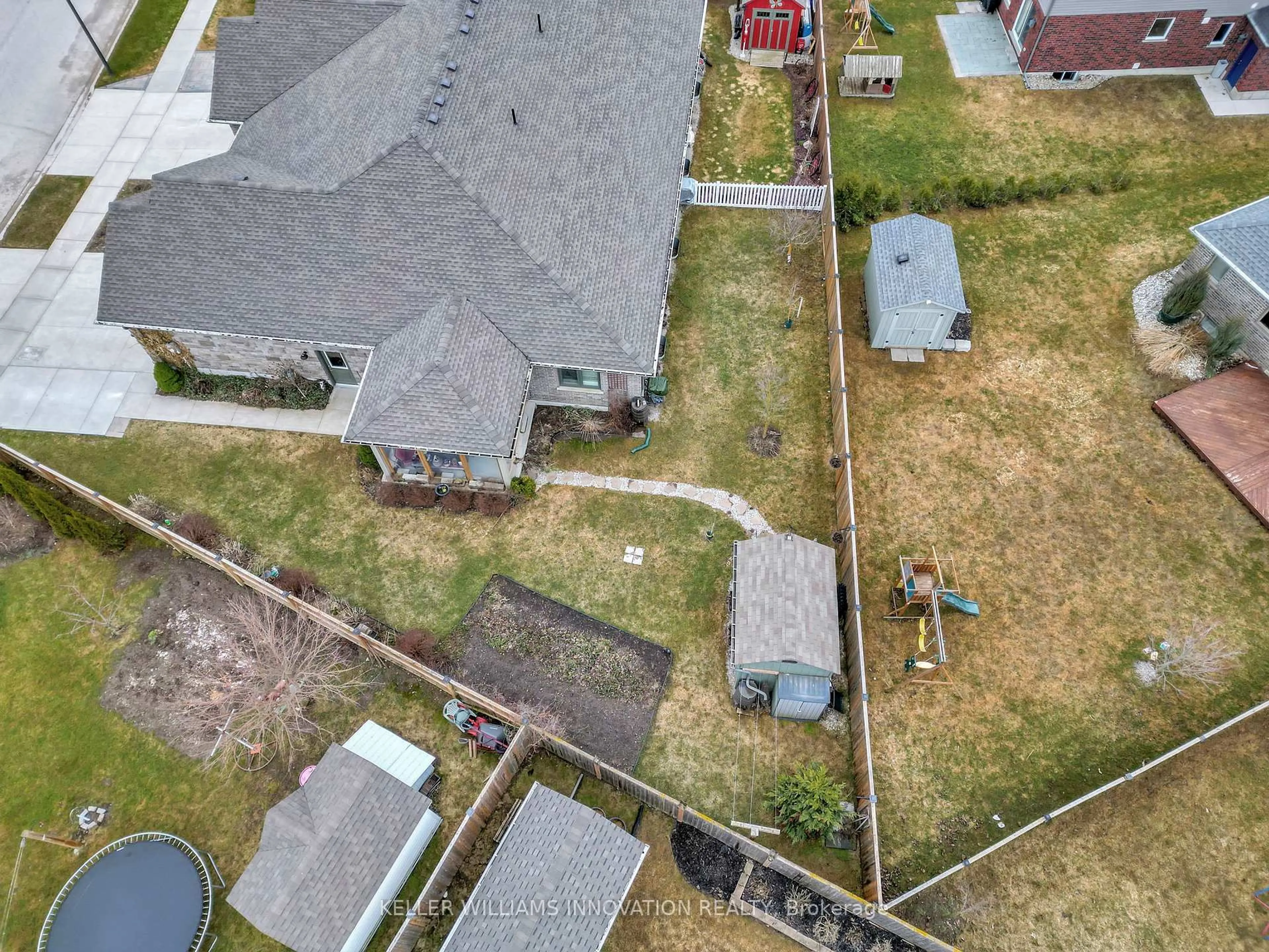 A pic from outside/outdoor area/front of a property/back of a property/a pic from drone, street for 825 Reserve Ave, North Perth Ontario N4W 0B8