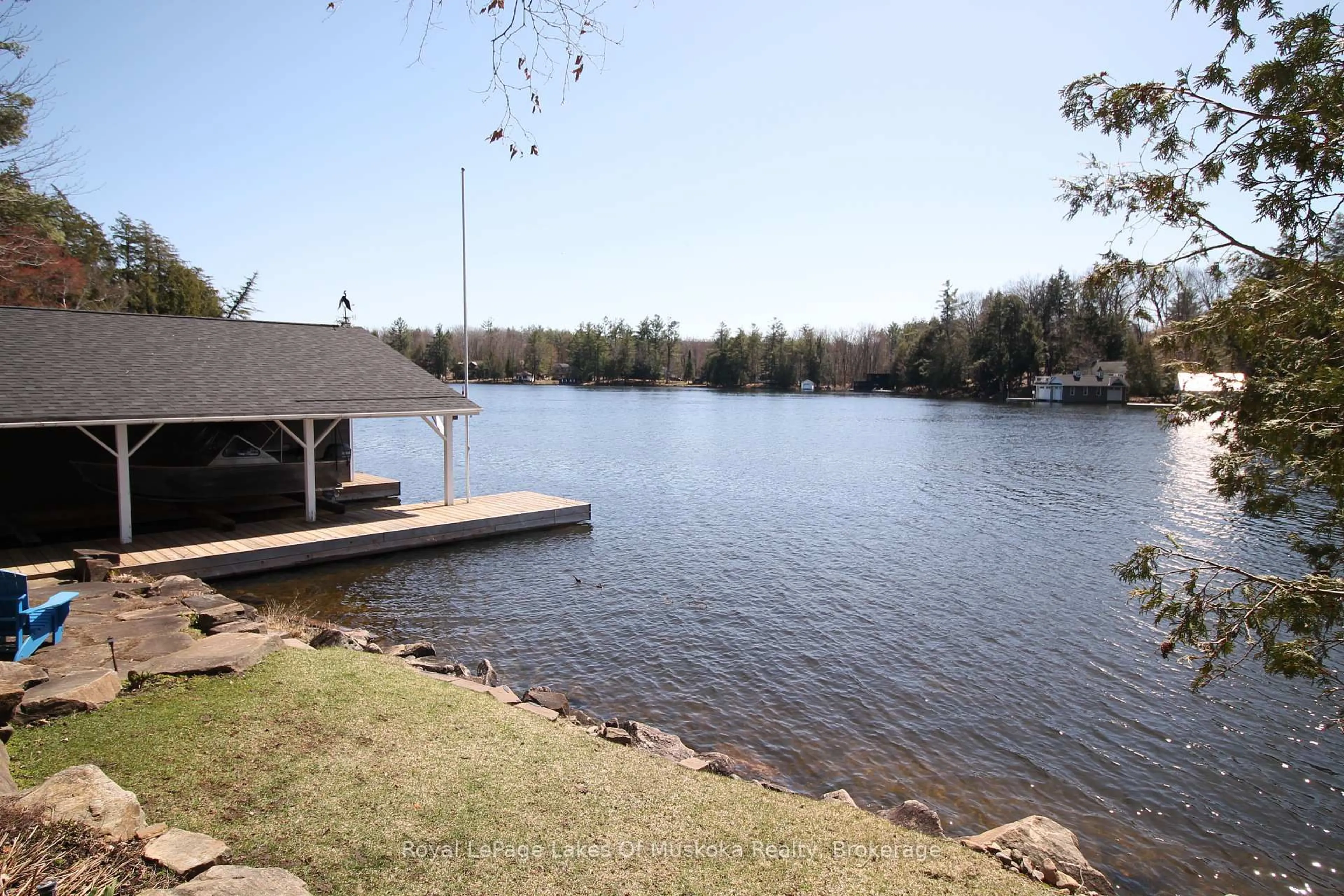 Patio, water/lake/river/ocean view for 1027 Old Bridge Rd #4, Muskoka Lakes Ontario P0B 1J0