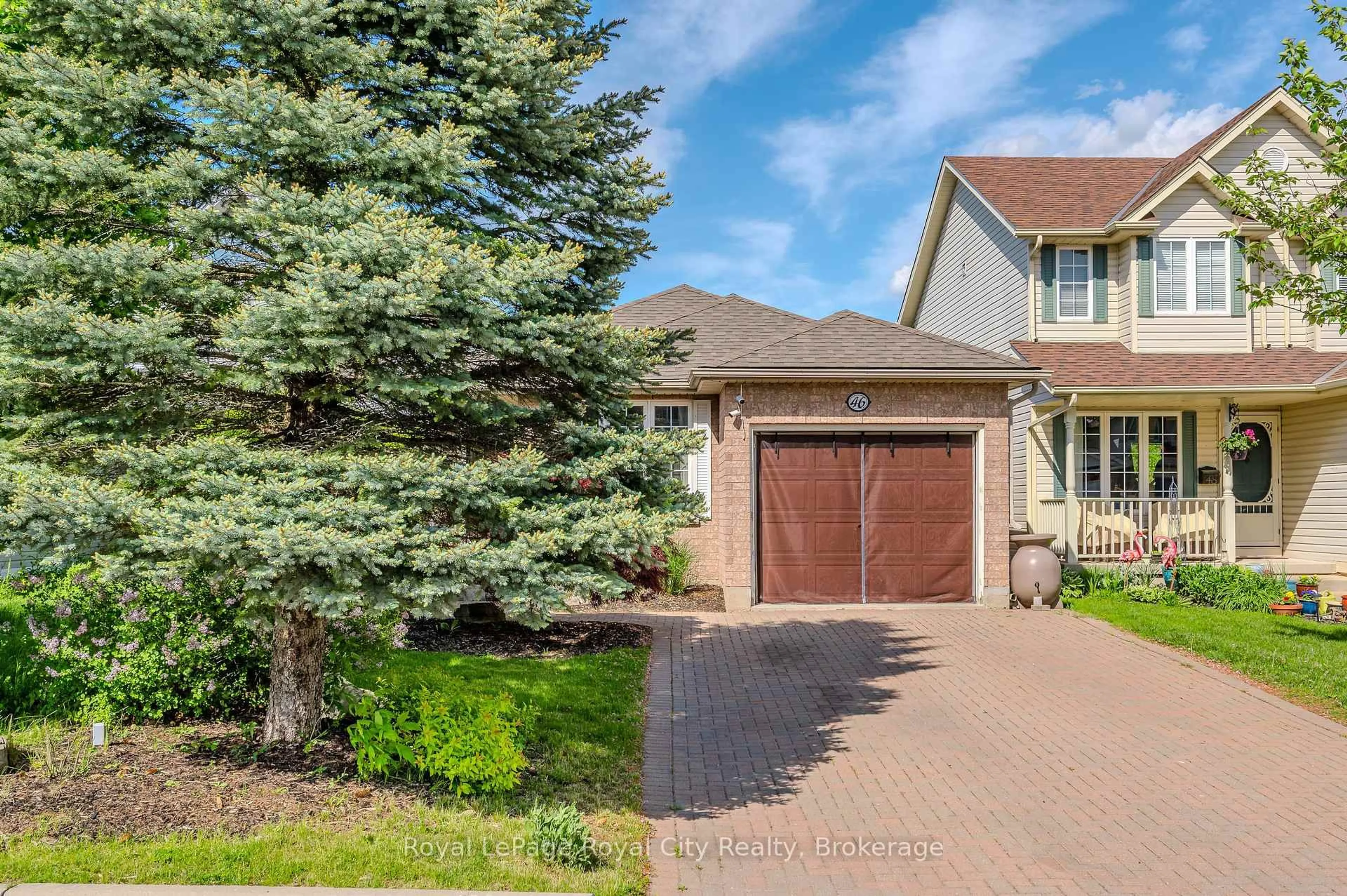 Home with brick exterior material, street for 46 FLETCHER Crt, Guelph Ontario N1E 7G8