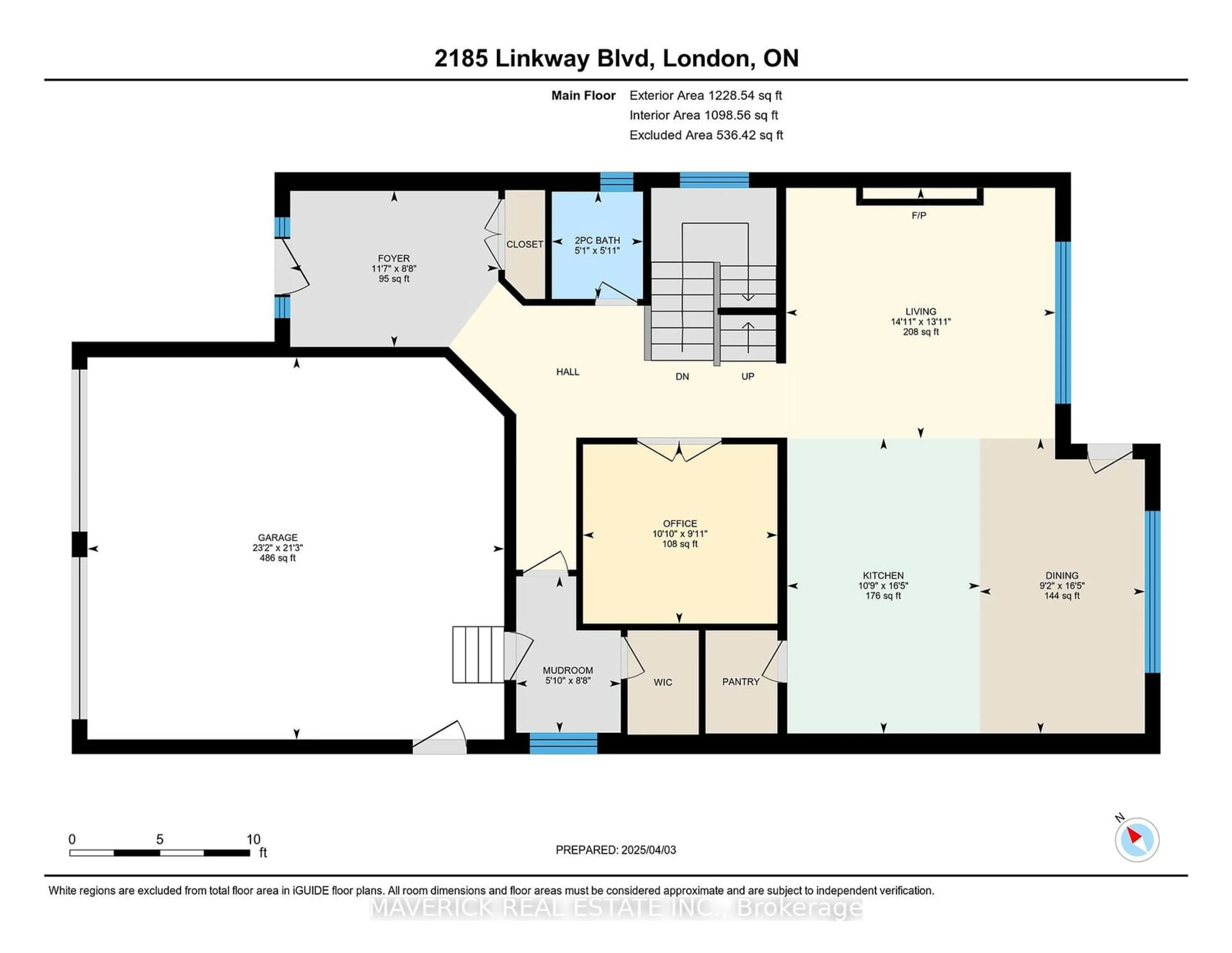 Floor plan for 2185 Linkway Blvd, London South Ontario N6K 0K8