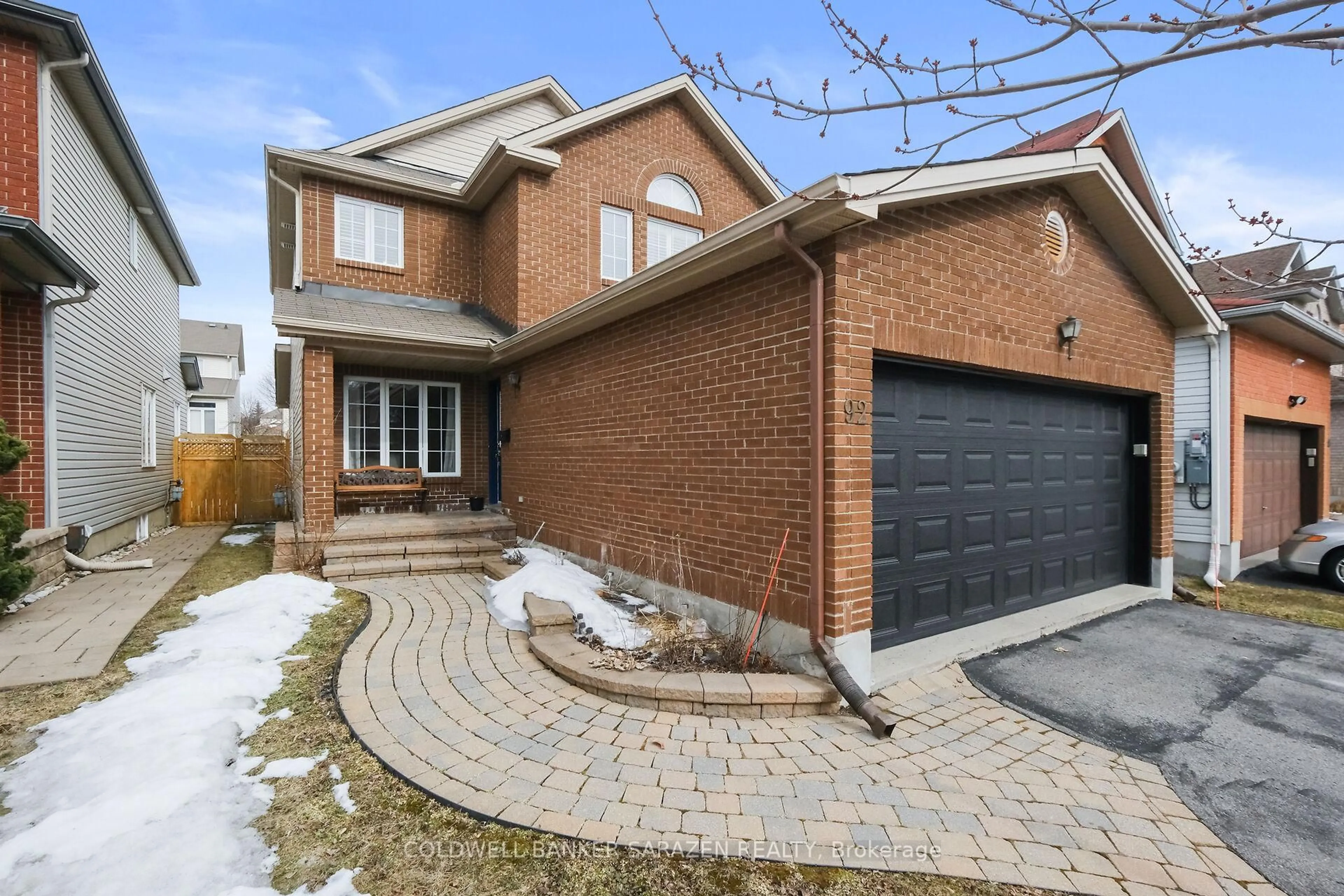 Home with brick exterior material, street for 92 Borealis Cres, Ottawa Ontario K1K 4T6