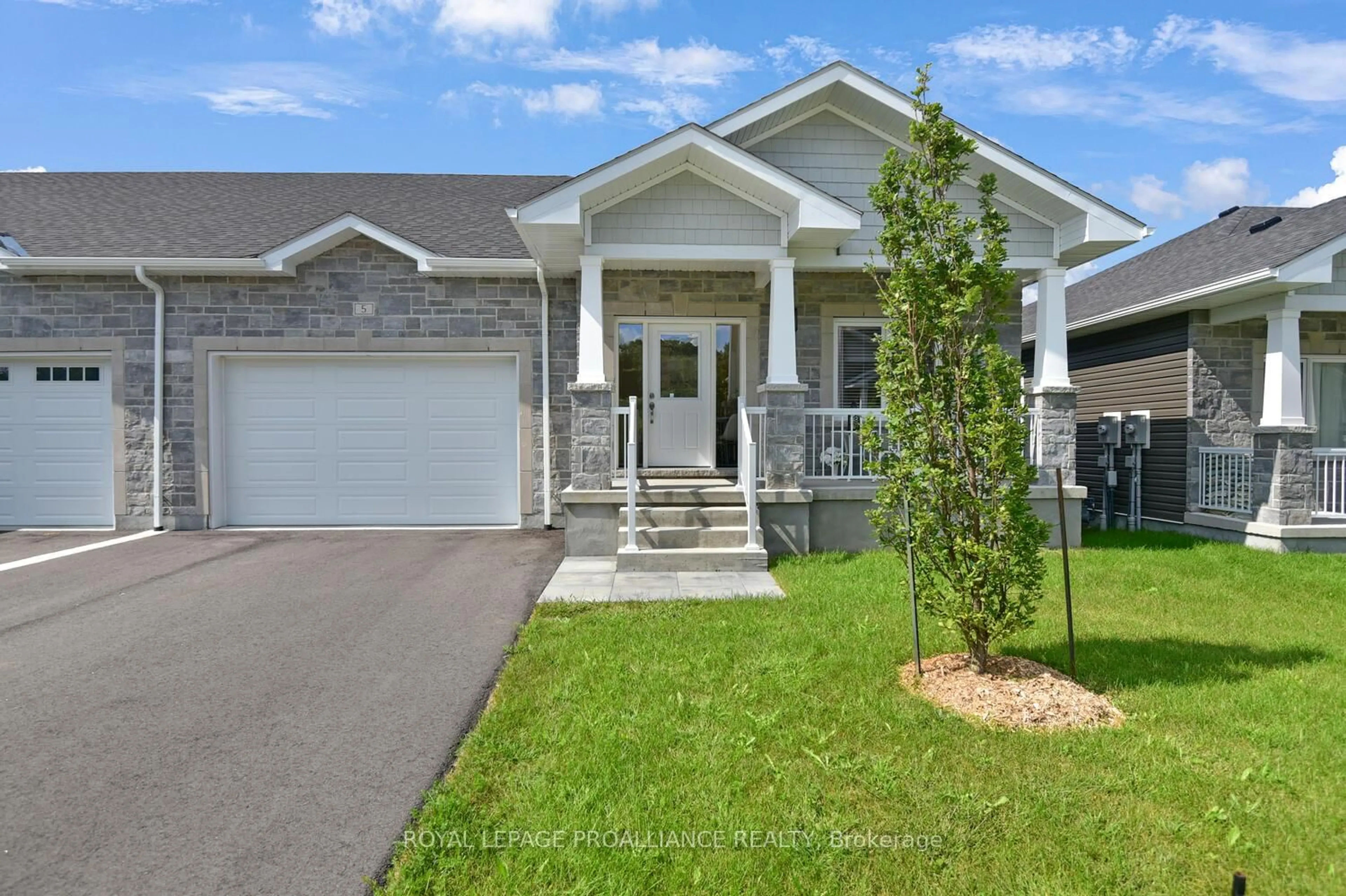 Home with vinyl exterior material, street for 5 Ben TeKamp Terr, Brockville Ontario K6V 0E8