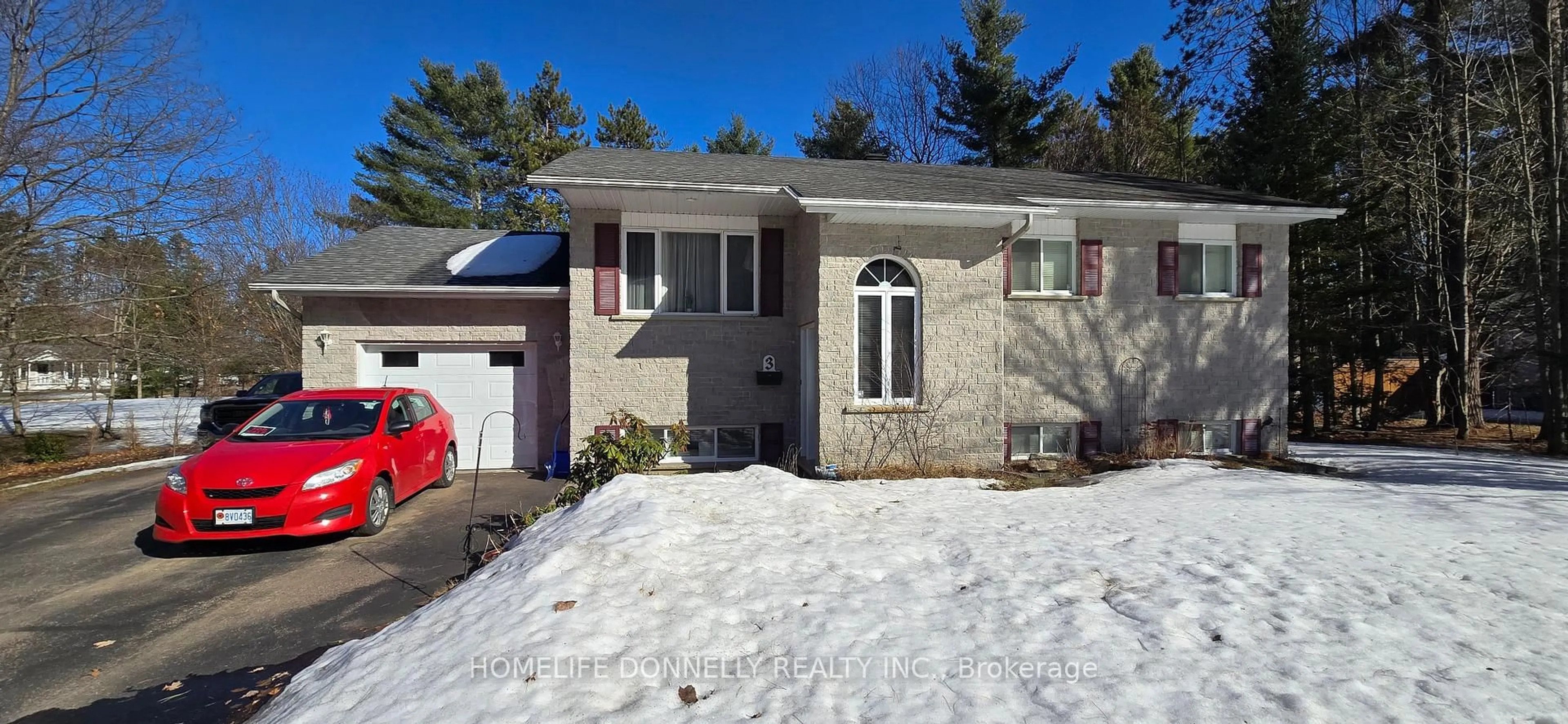 Home with brick exterior material, street for 3 Chickadee Tr, Petawawa Ontario K8H 3P1