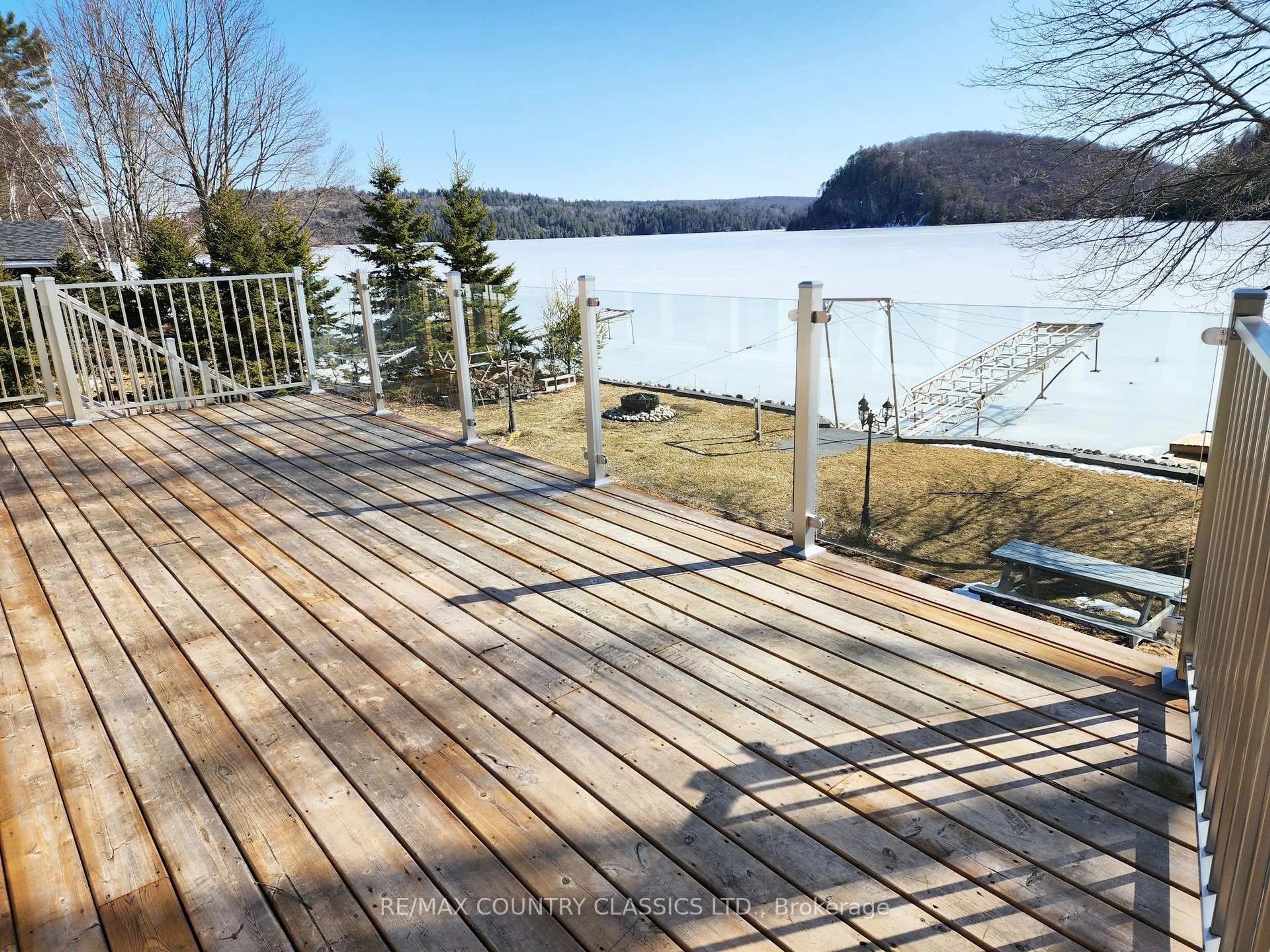 Patio, water/lake/river/ocean view for 1787 North Baptiste Lake Rd, Maynooth Ontario K0L 2S0