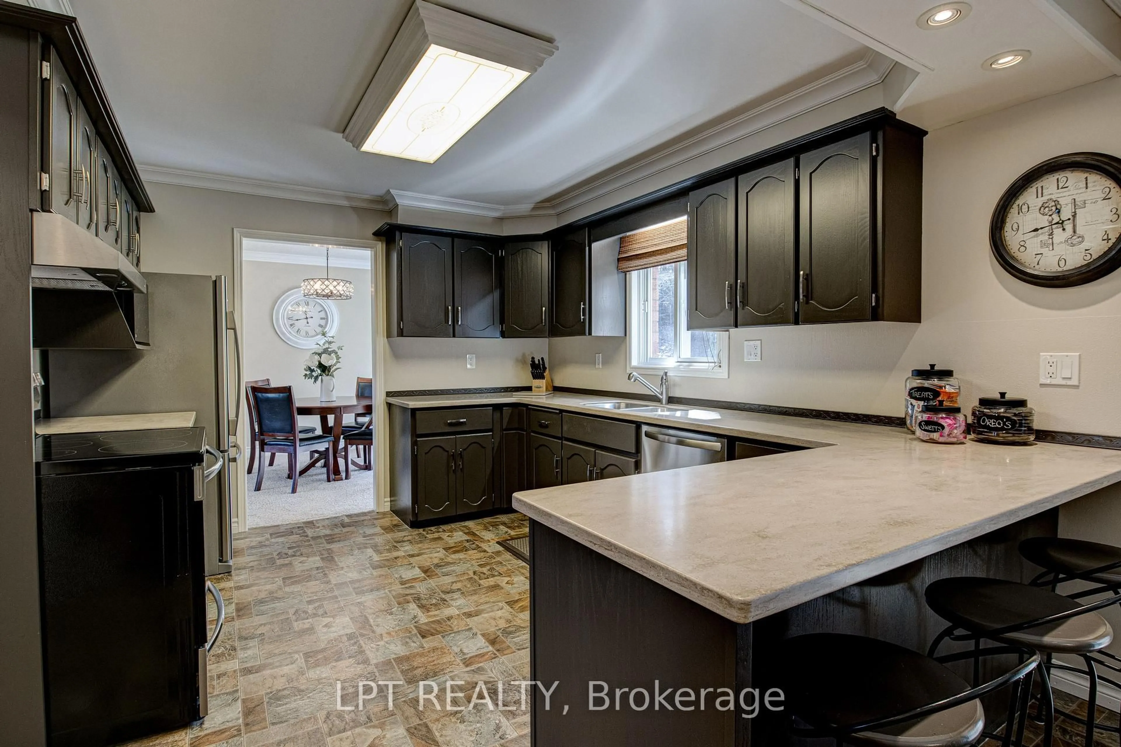 Open concept kitchen, ceramic/tile floor for 213 Bruder Crt, Centre Wellington Ontario N0B 1B0