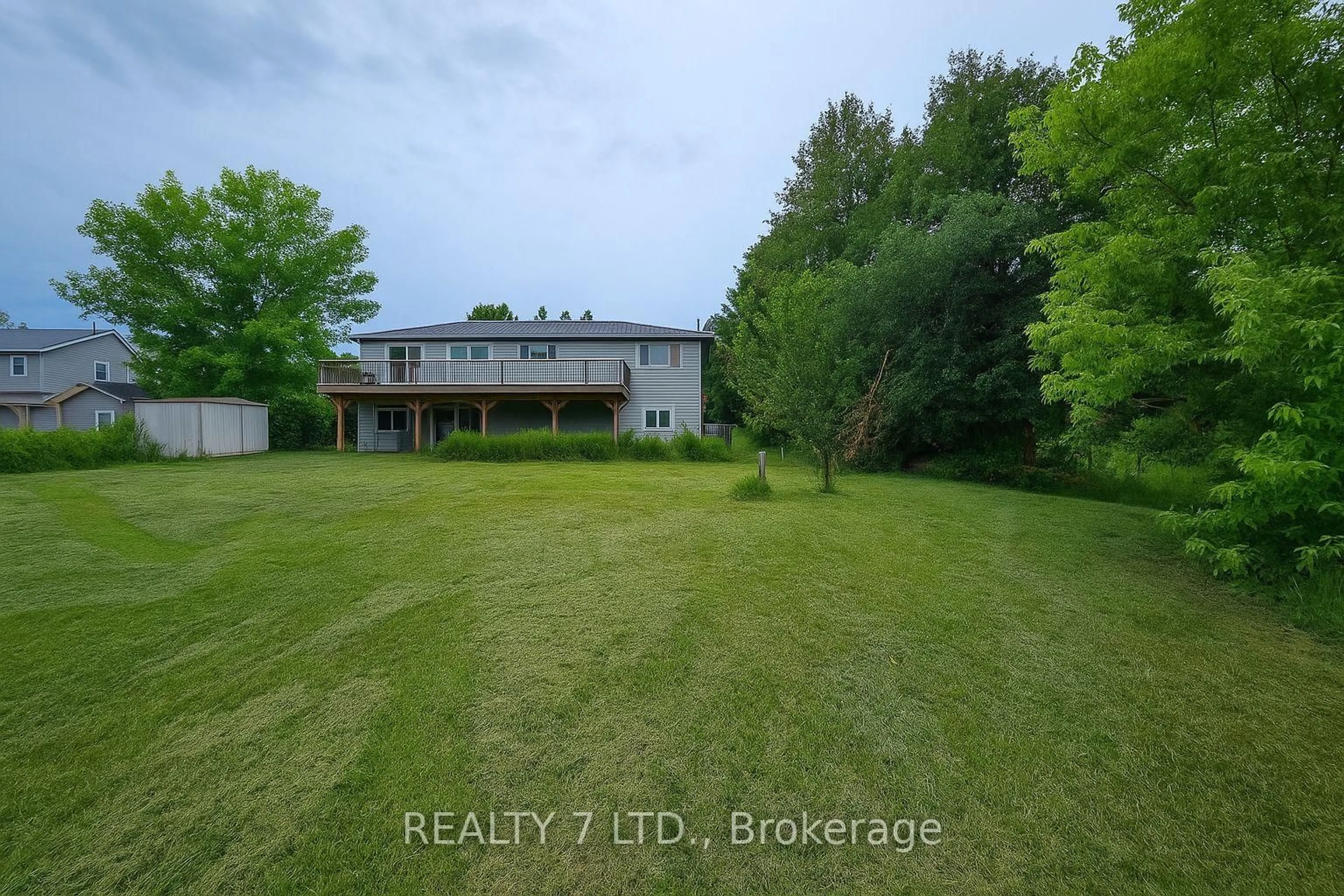 A pic from outside/outdoor area/front of a property/back of a property/a pic from drone, water/lake/river/ocean view for 22 LAWRENCE St, Kawartha Lakes Ontario K9J 6X3