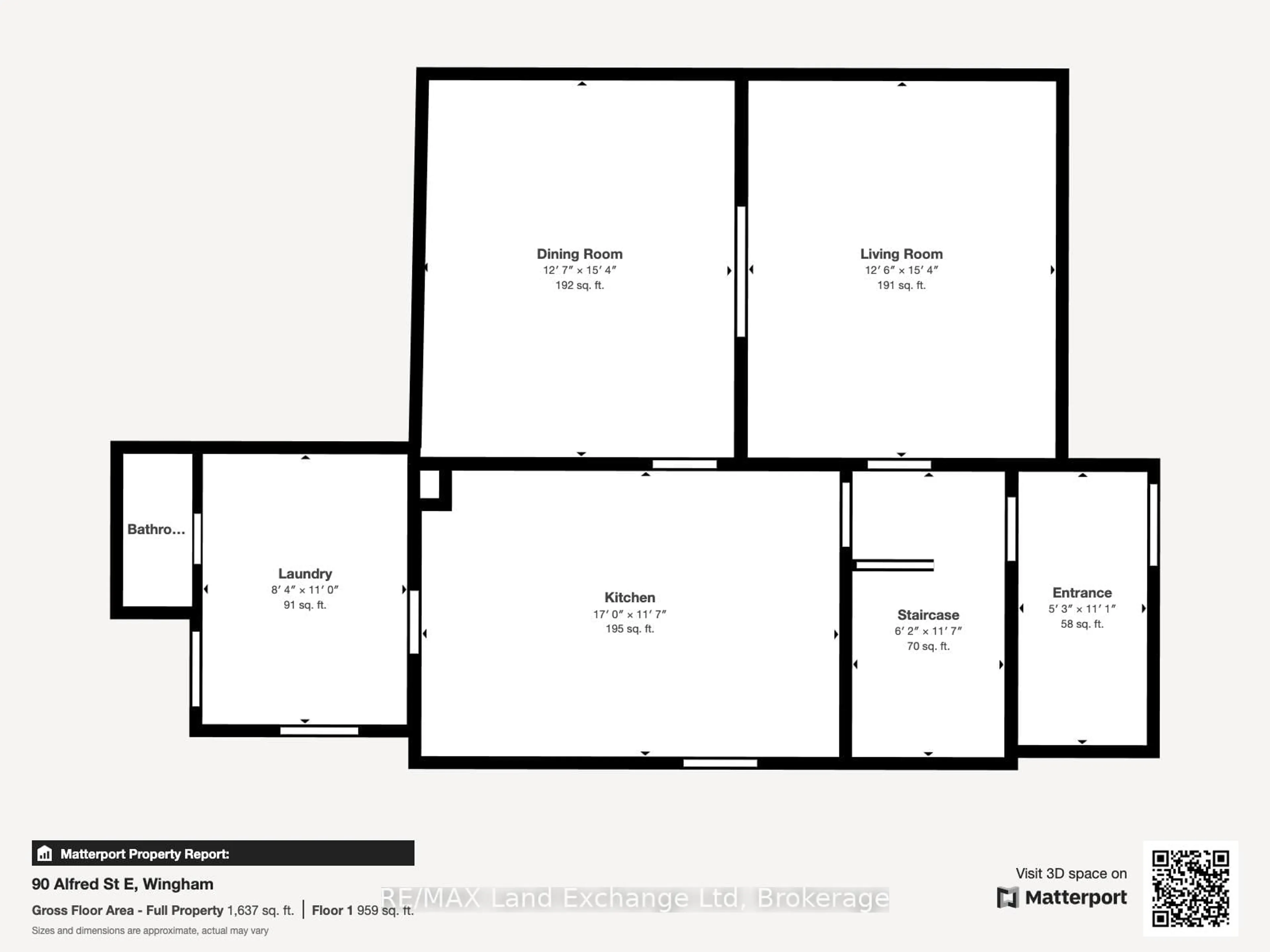 Floor plan for 90 Alfred St, North Huron Ontario N0G 2W0