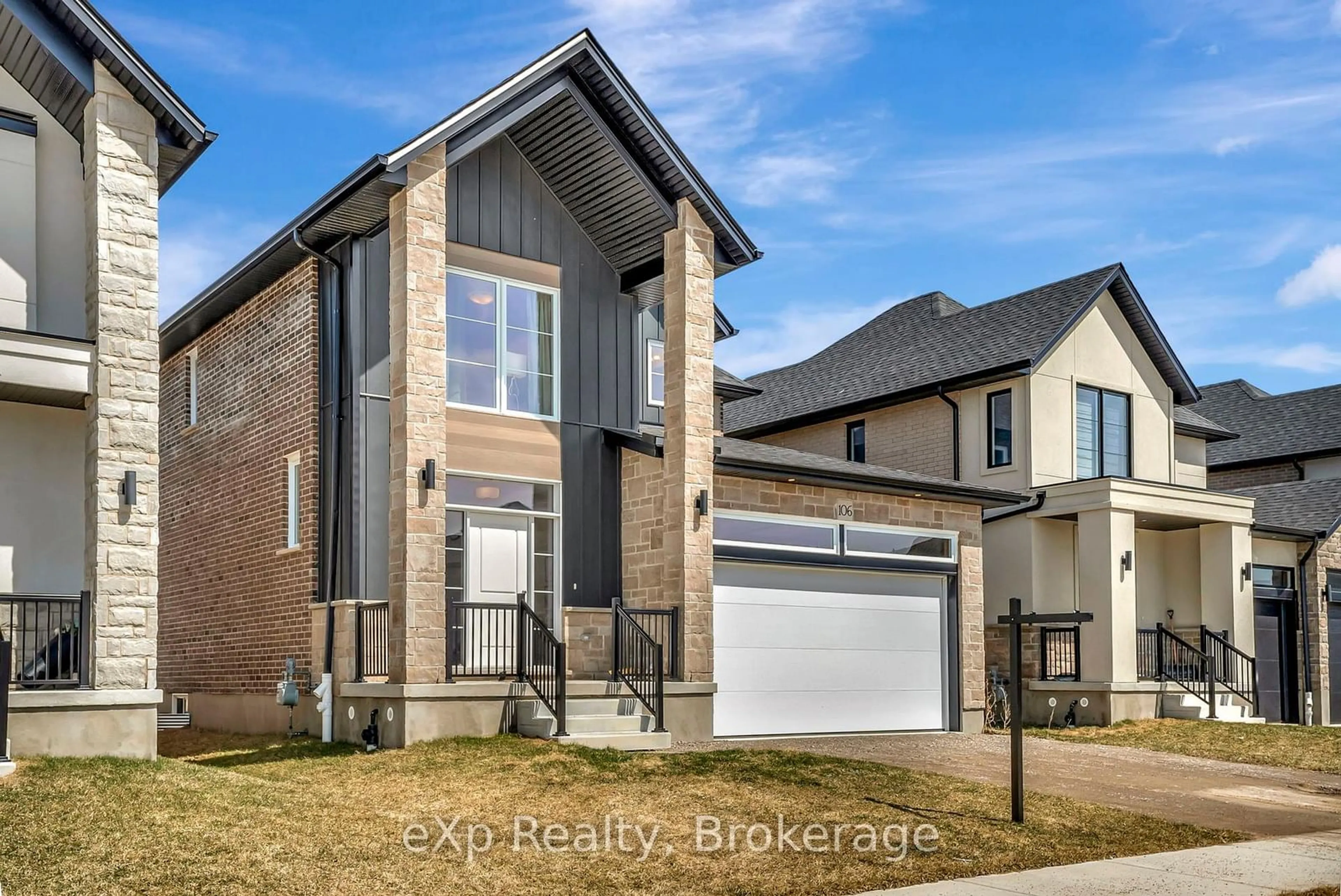 Home with brick exterior material, street for 106 O.J Gaffney Dr, Perth East Ontario N5A 0K9