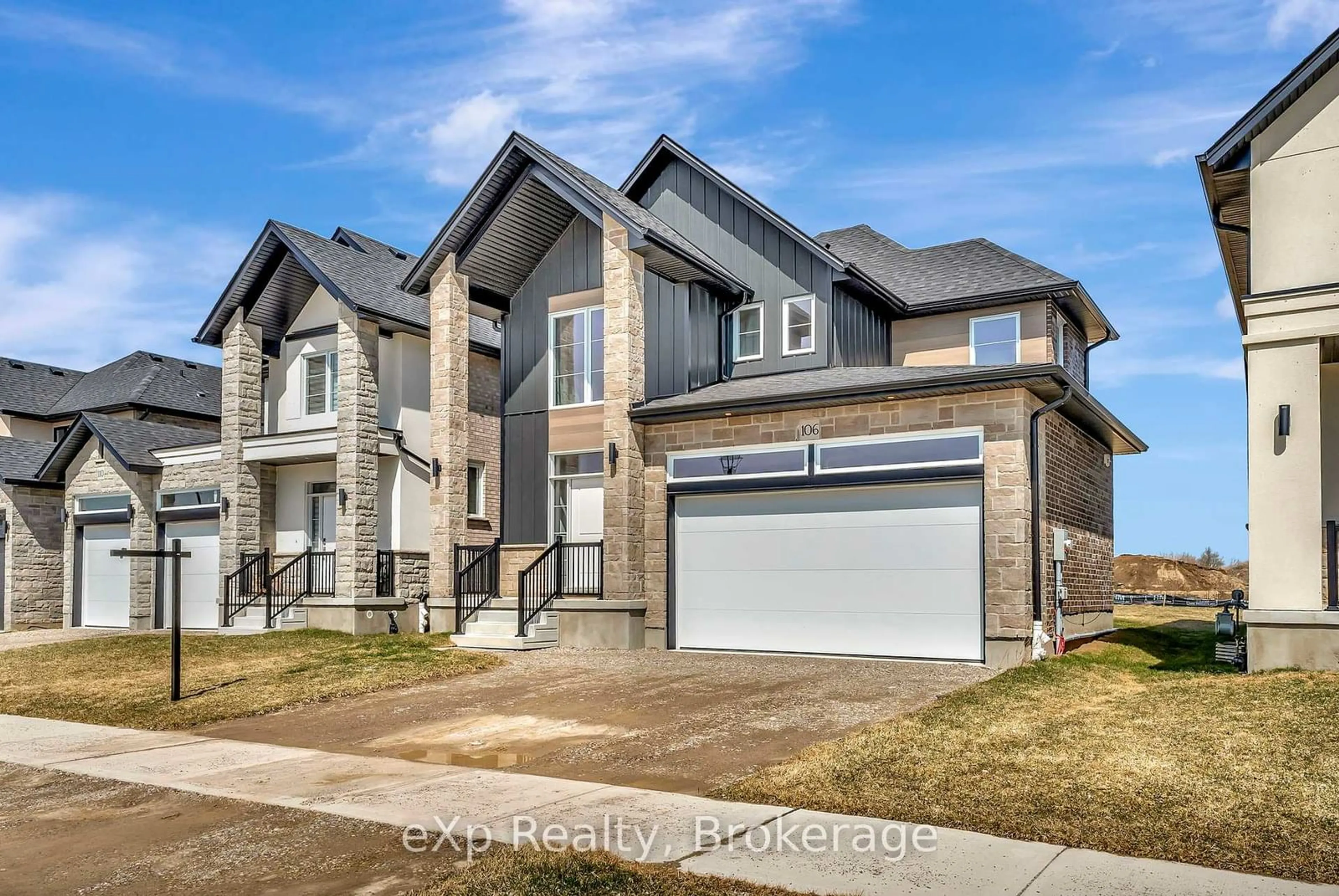 Home with brick exterior material, street for 106 O.J Gaffney Dr, Perth East Ontario N5A 0K9