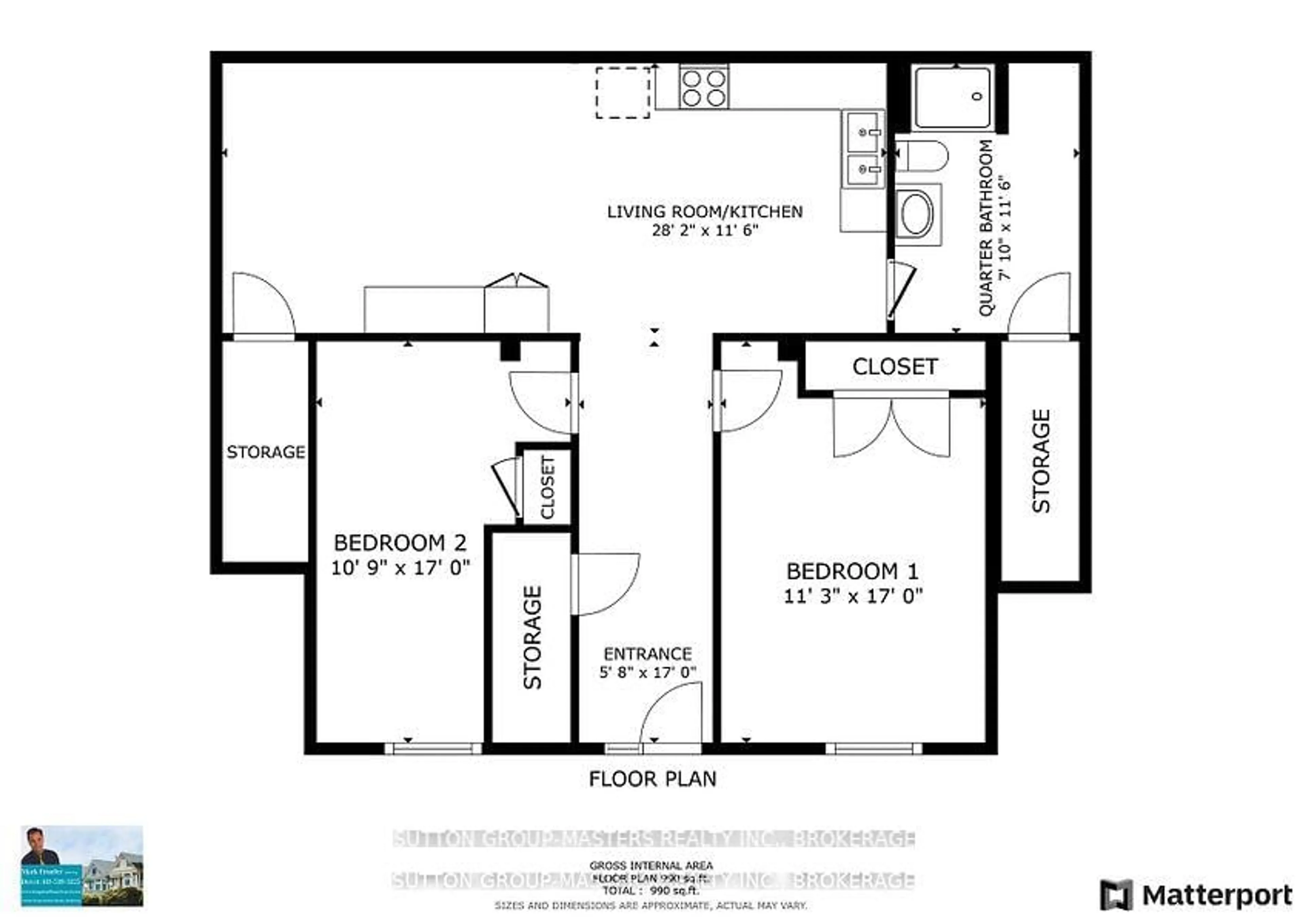 Floor plan for 300-304 Montreal St, Kingston Ontario K7K 3H1