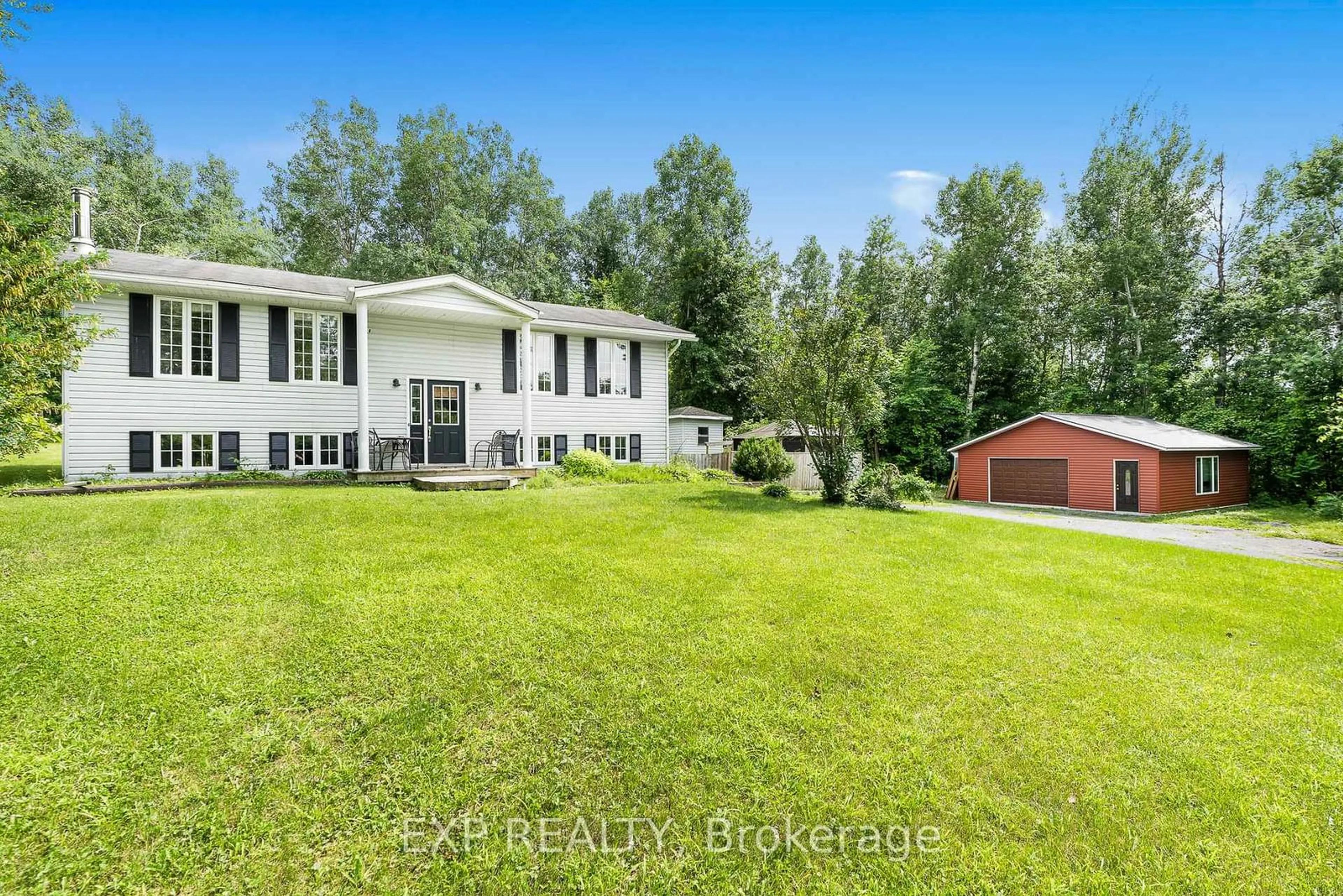 A pic from outside/outdoor area/front of a property/back of a property/a pic from drone, water/lake/river/ocean view for 17372 CAMERON Rd, South Stormont Ontario K0C 2A0