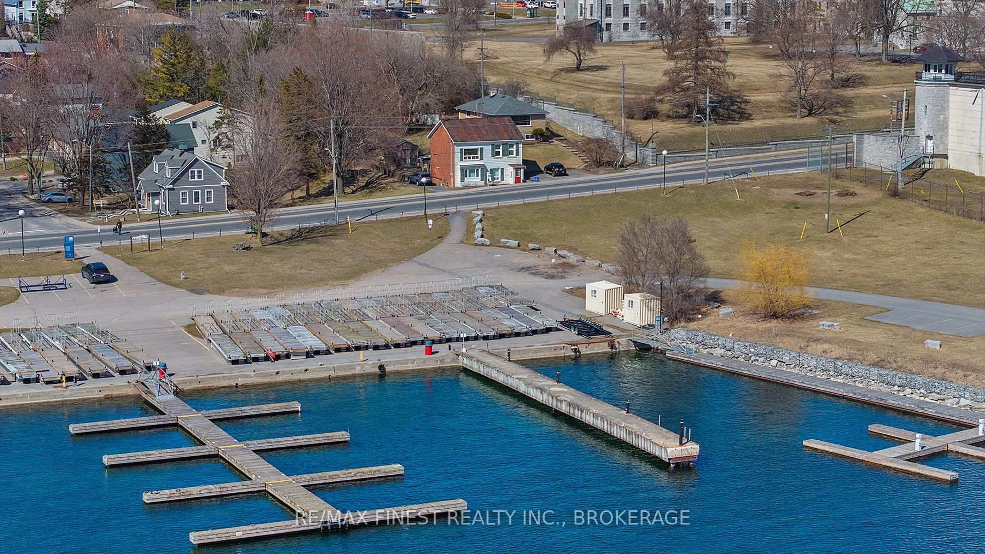 A pic from outside/outdoor area/front of a property/back of a property/a pic from drone, water/lake/river/ocean view for 589 King St, Kingston Ontario K7M 2E6