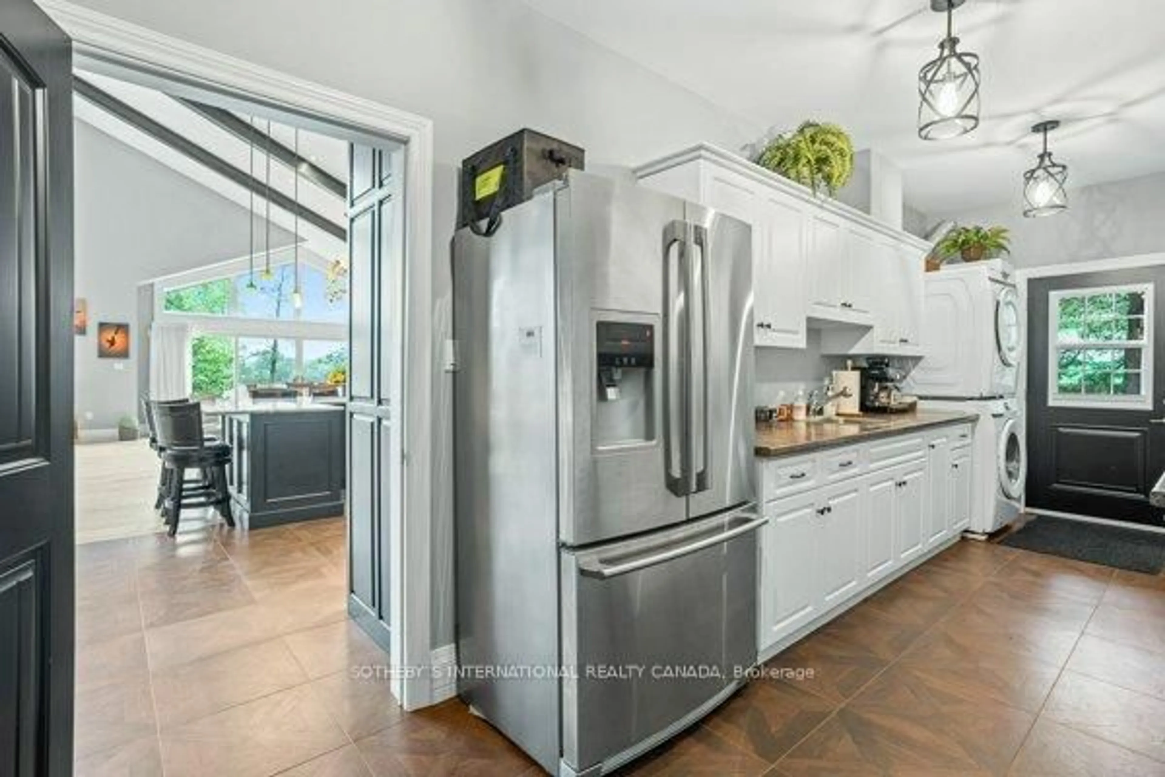 Contemporary kitchen, ceramic/tile floor for 1827 Crystal Lake Rd, Trent Lakes Ontario K0M 2A0