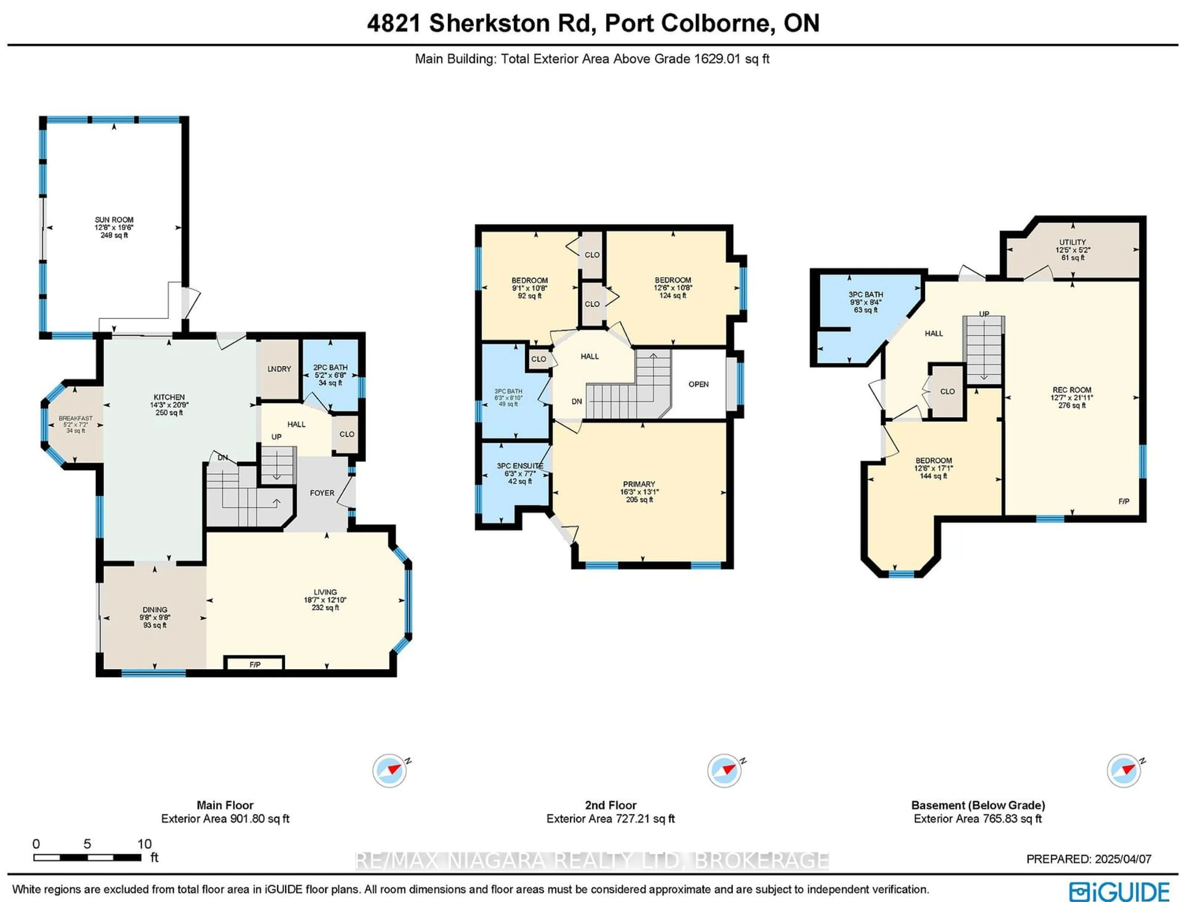 Floor plan for 4821 Sherkston Rd, Port Colborne Ontario L0S 1R0