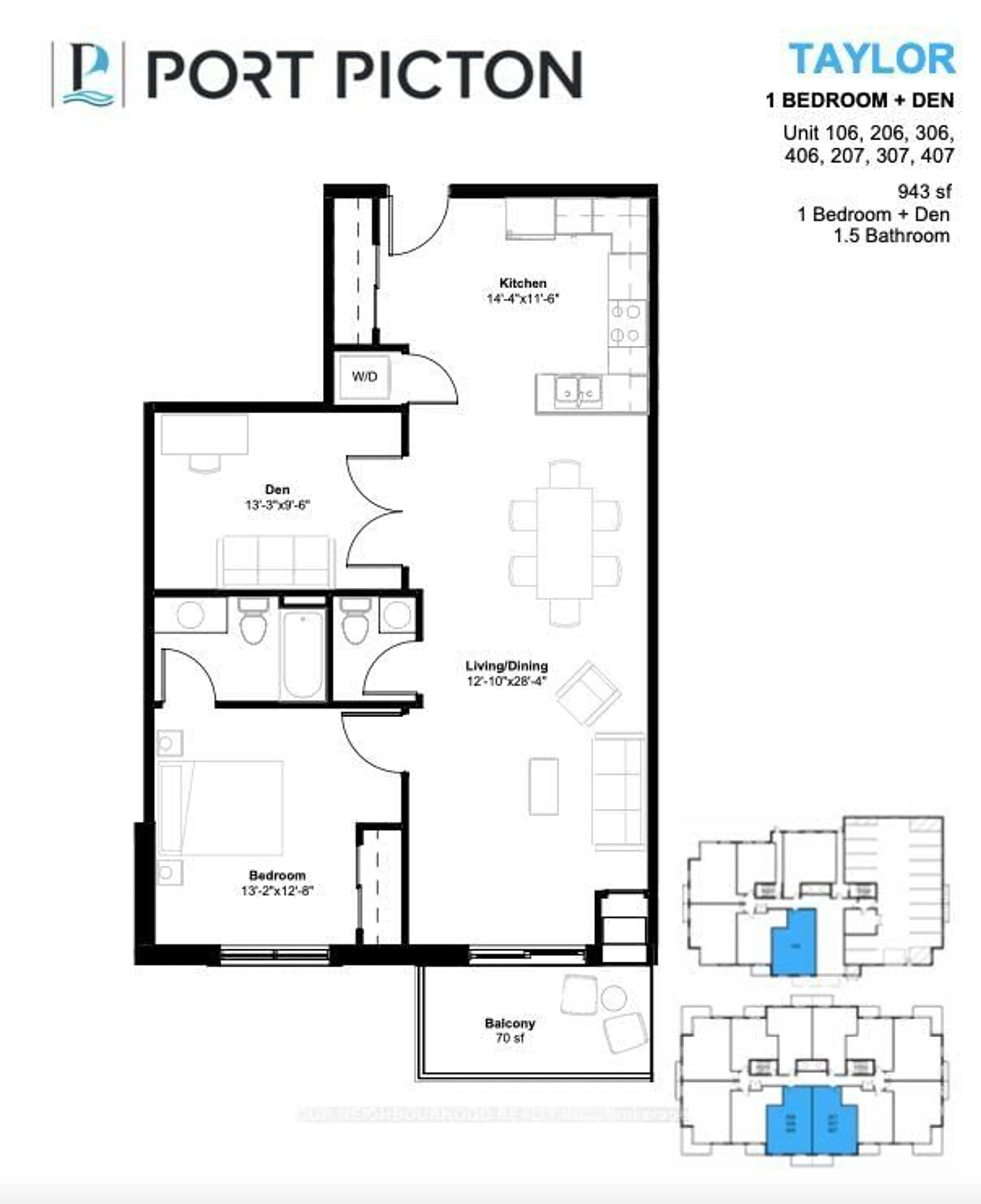 Floor plan for 12 Clara Dr #106, Prince Edward County Ontario K0K 2T0