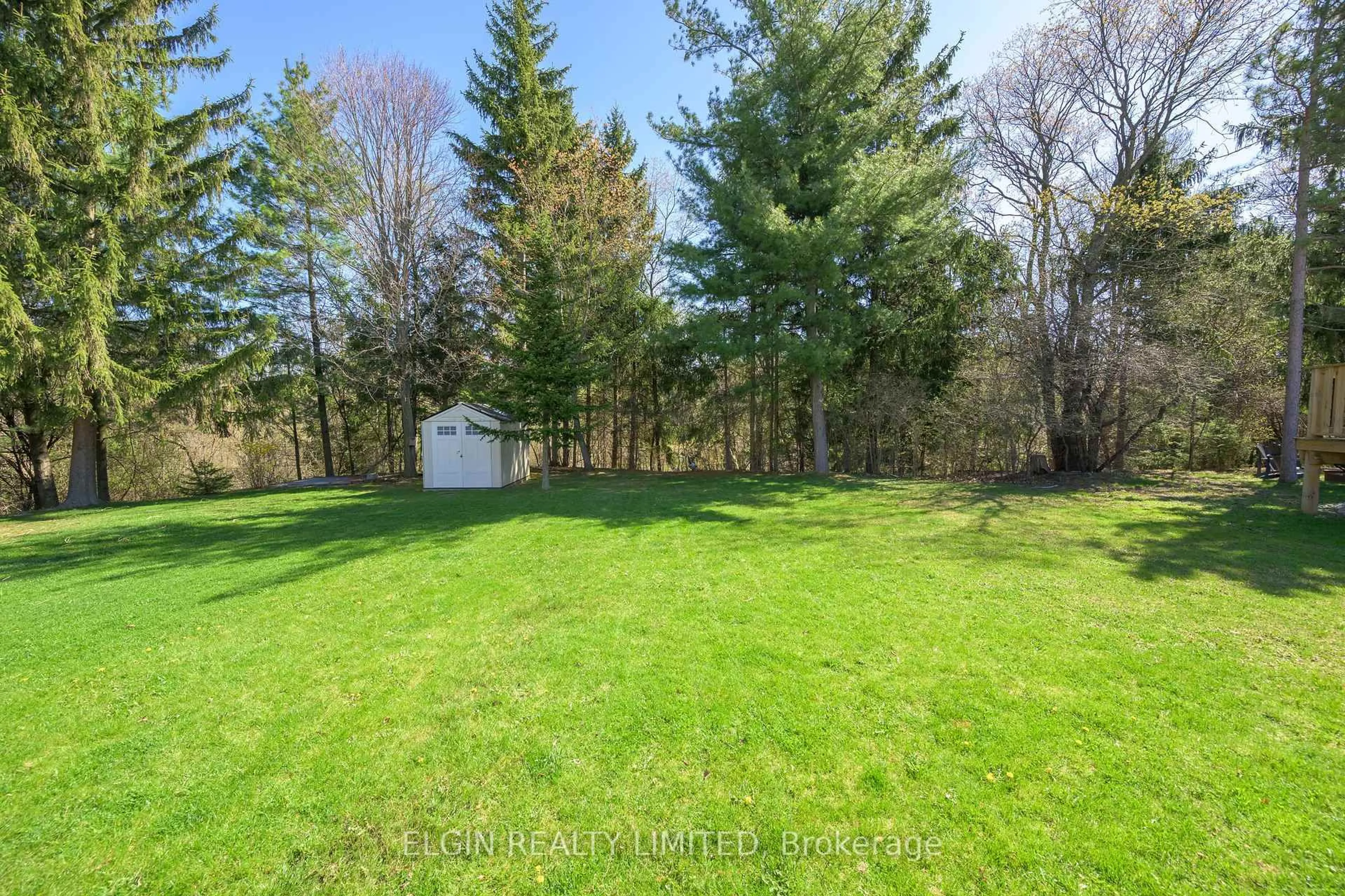 A pic from outside/outdoor area/front of a property/back of a property/a pic from drone, forest/trees view for 13 Warbler Hts, St. Thomas Ontario N5R 6J4
