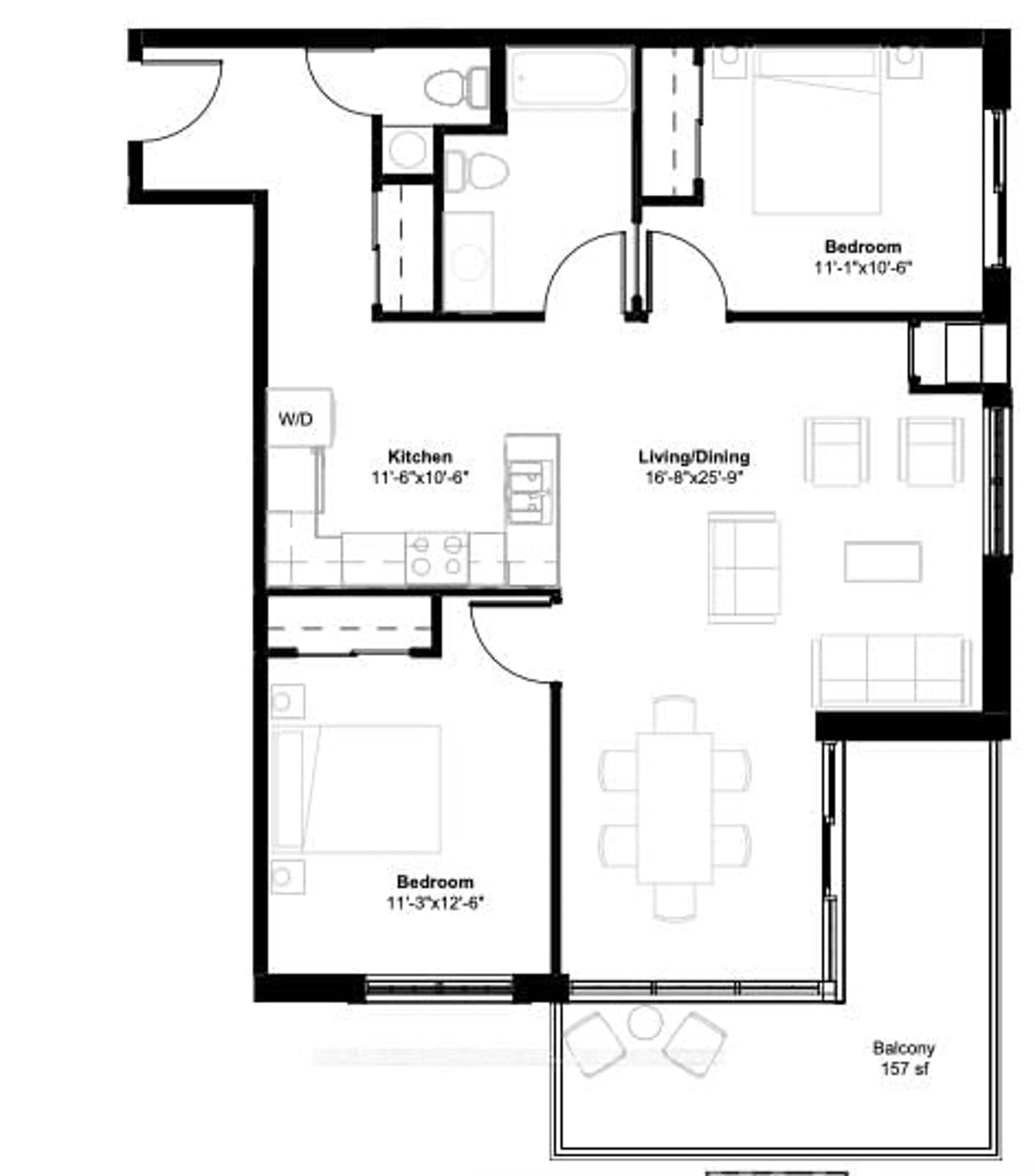 Floor plan for 12 Clara Dr #409, Prince Edward County Ontario K0K 2T0