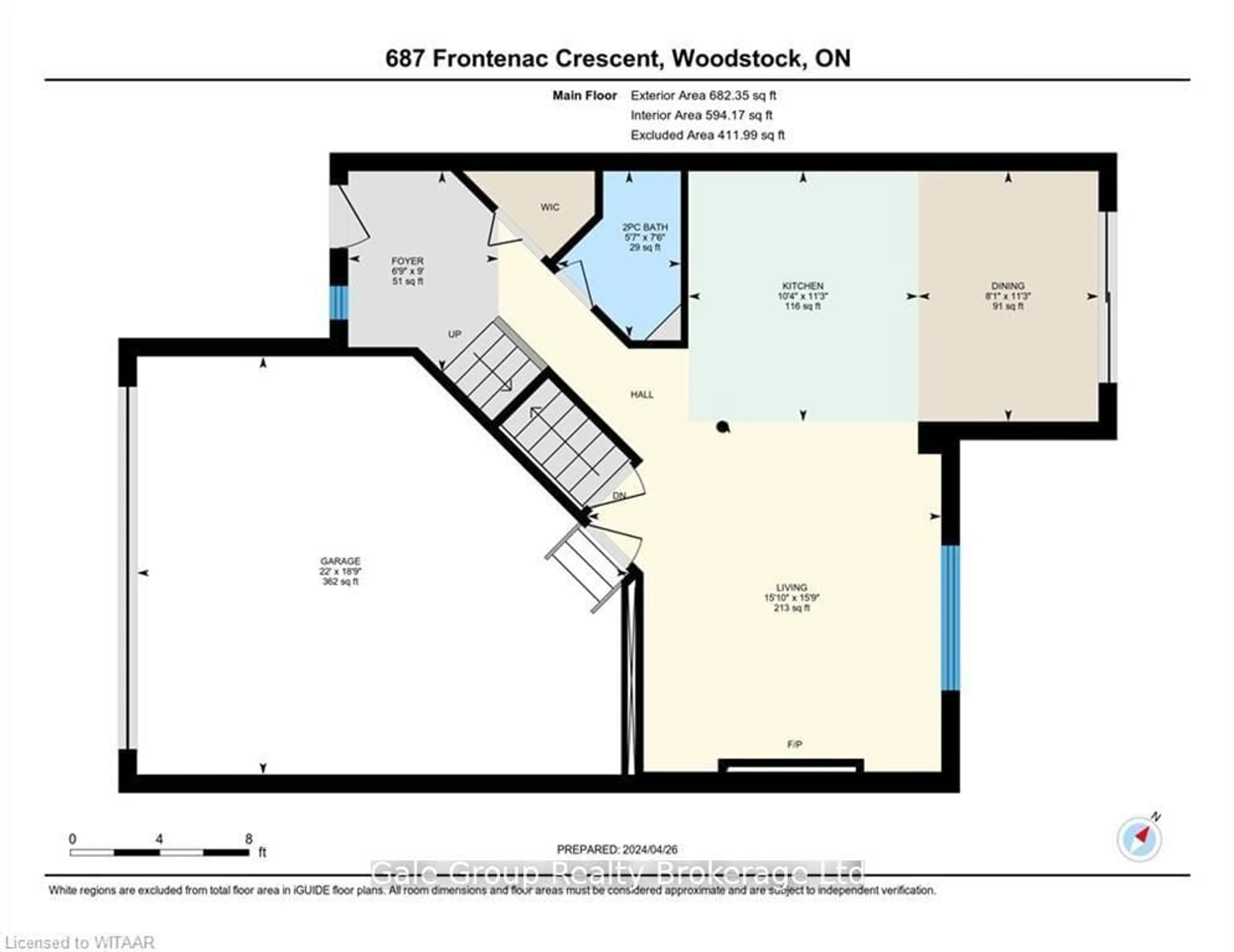 Floor plan for 687 Frontenac Cres, Woodstock Ontario N4V 0B2