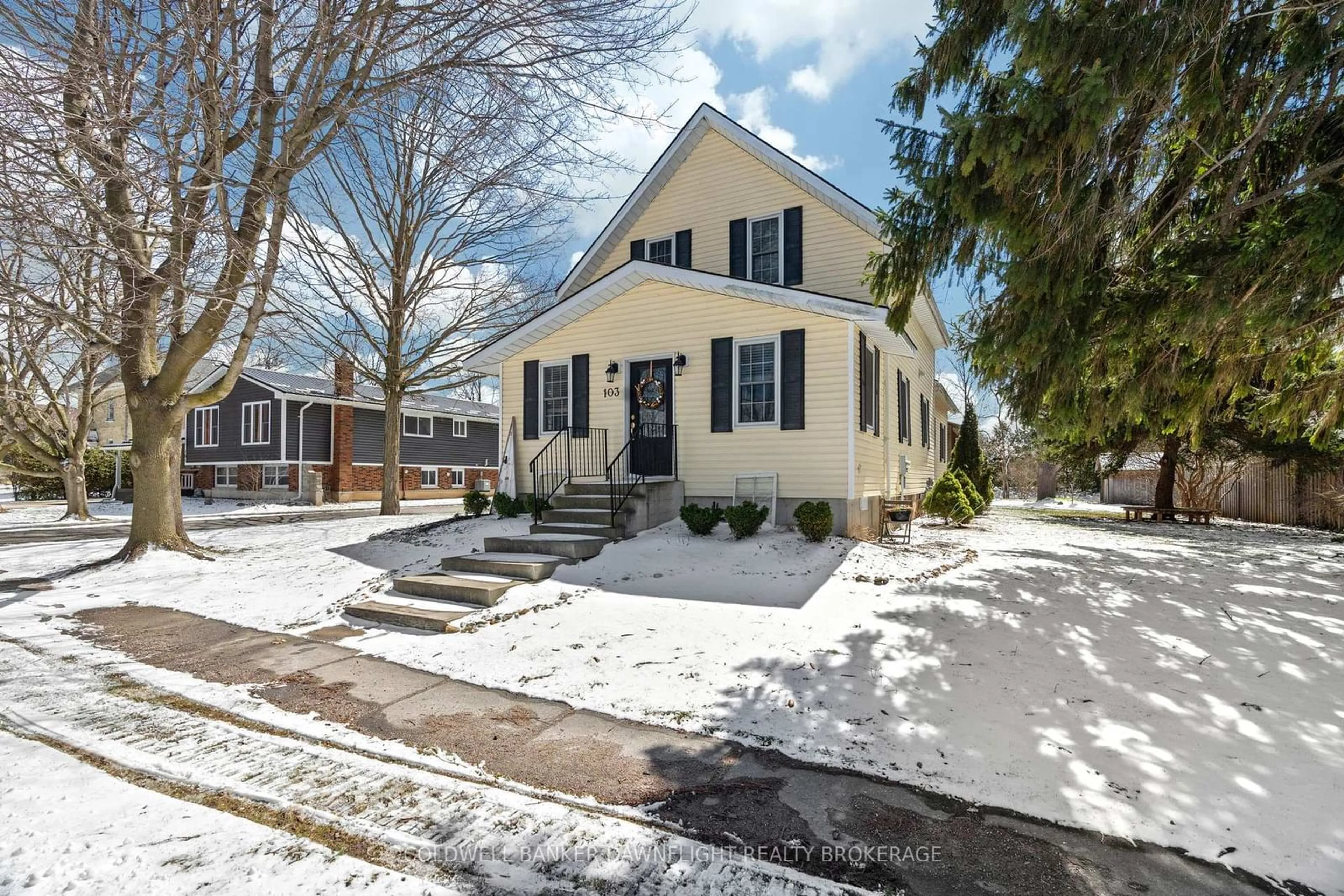 Home with vinyl exterior material, street for 103 Richmond St, Bluewater Ontario N0M 1X0