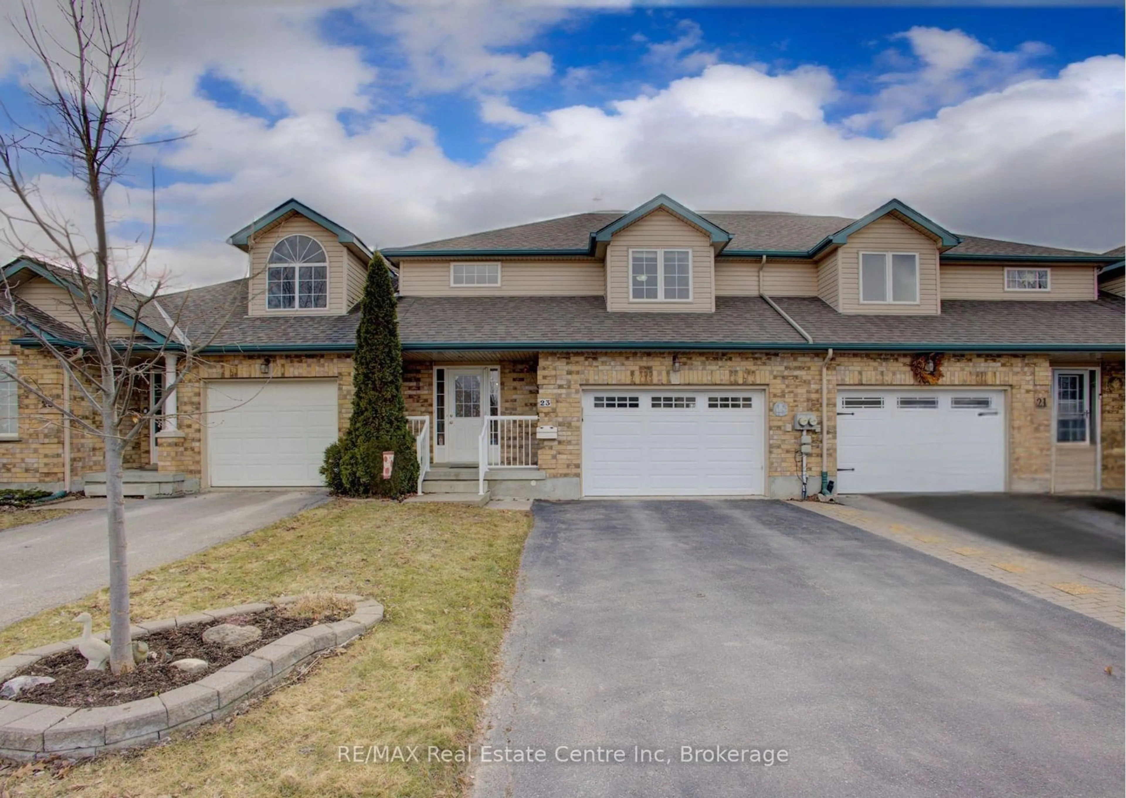 A pic from outside/outdoor area/front of a property/back of a property/a pic from drone, street for 23 Beirnes Crt, Centre Wellington Ontario N1M 3V4
