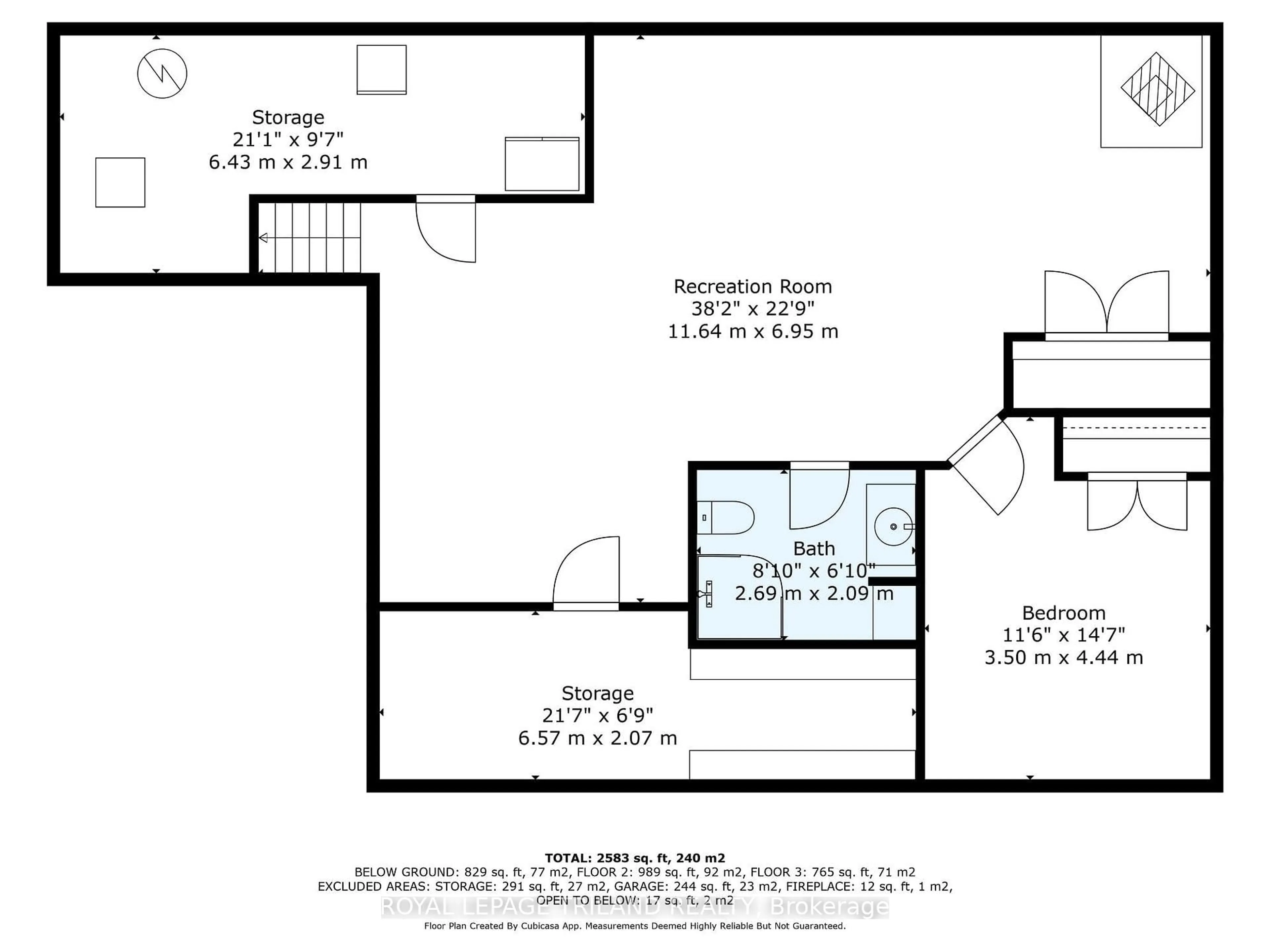 Floor plan for 21 Sherwood Cres, South Huron Ontario N0M 1S1