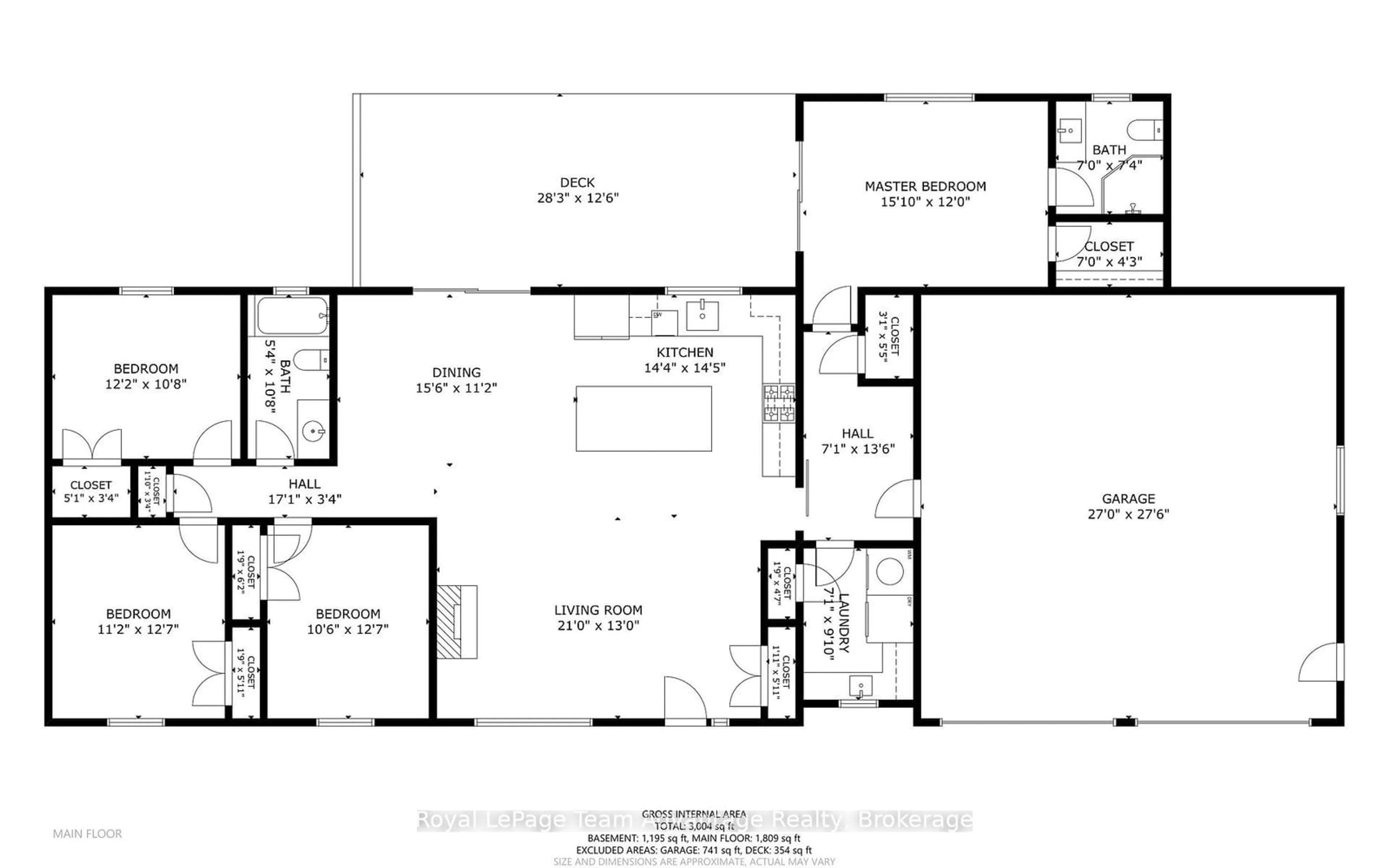 Floor plan for 4 Old Carling Rd, Carling Ontario P0G 1G0