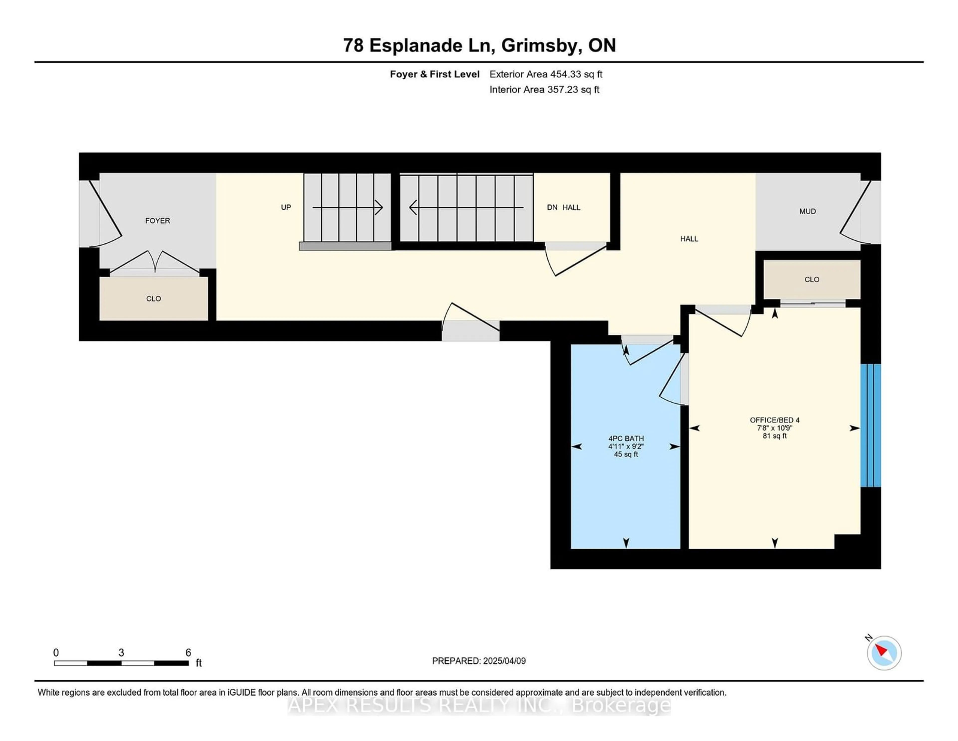 Floor plan for 78 Esplanade Lane, Grimsby Ontario L3M 0H2