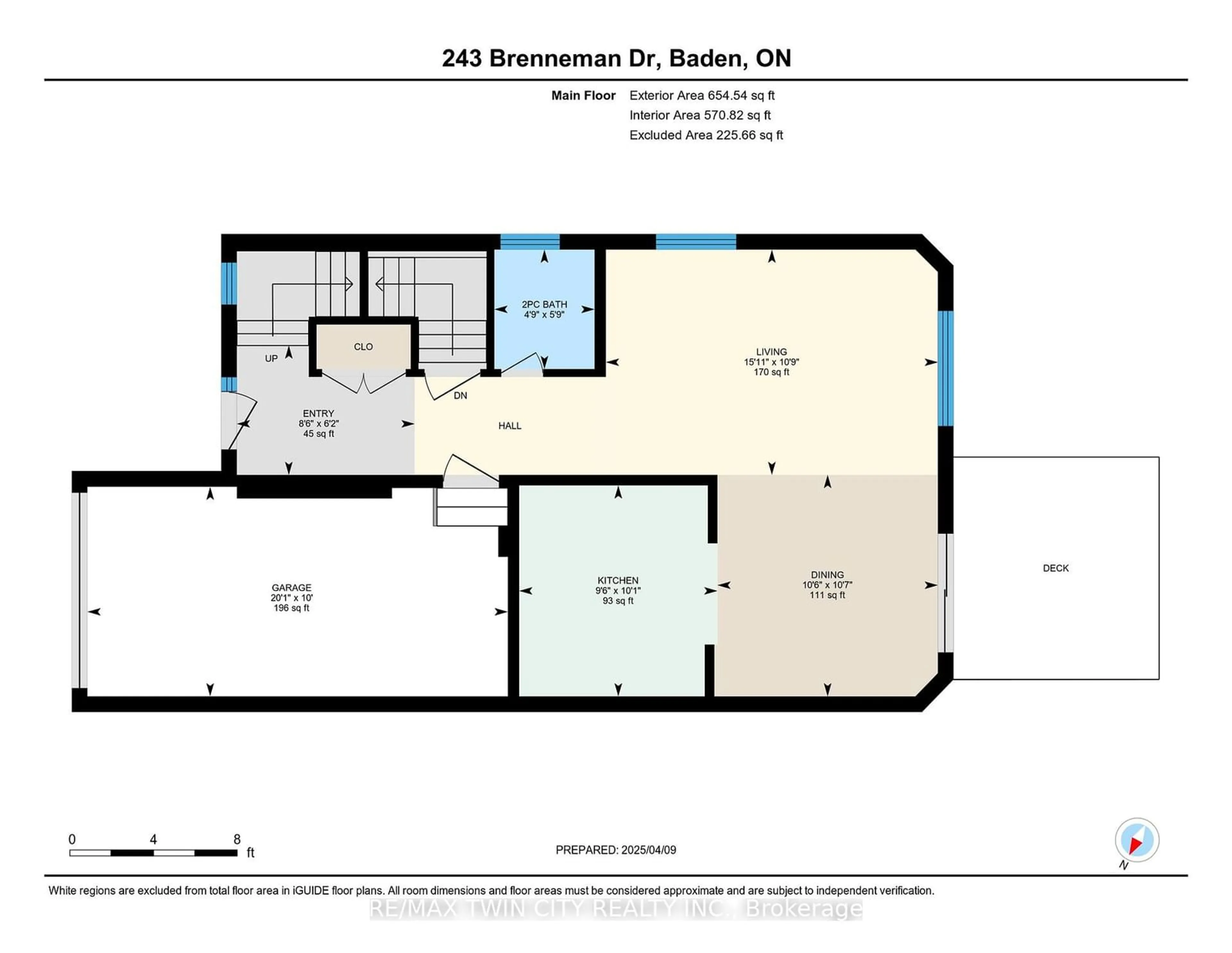 Floor plan for 243 Brenneman Dr, Wilmot Ontario N3A 4N2