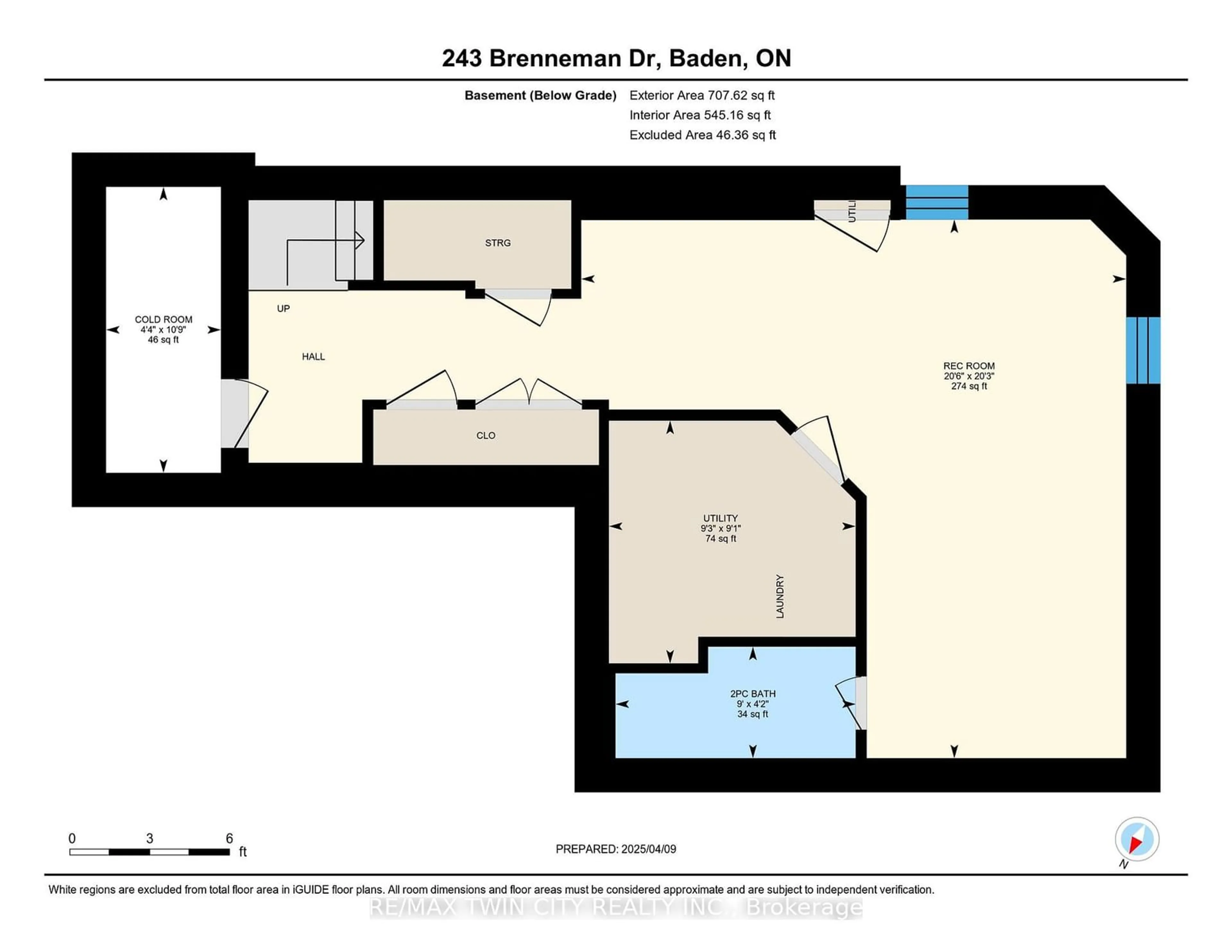 Floor plan for 243 Brenneman Dr, Wilmot Ontario N3A 4N2