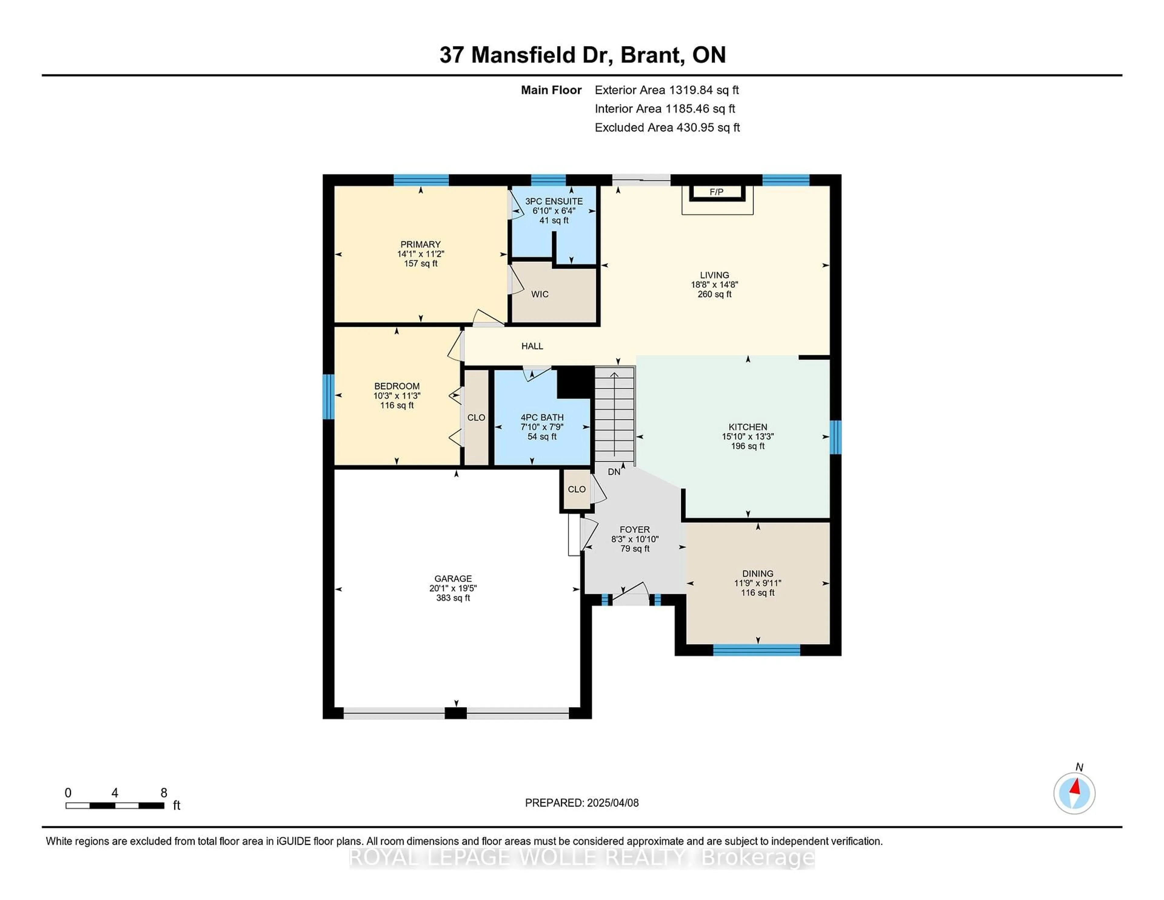 Floor plan for 37 Mansfield Dr, Brant Ontario N0E 1N0