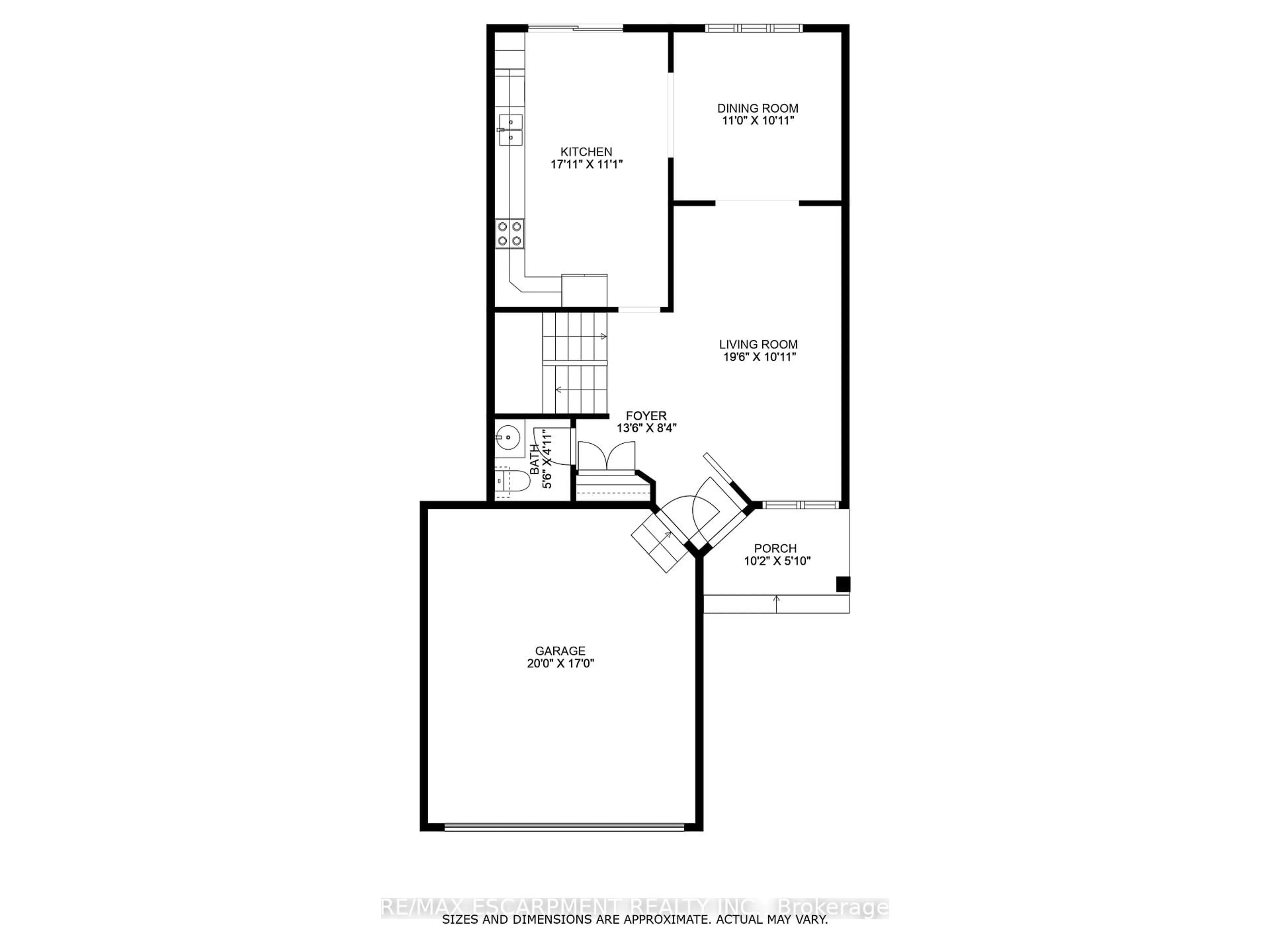 Floor plan for 70 Bridgeport Cres, Hamilton Ontario L9K 1K4