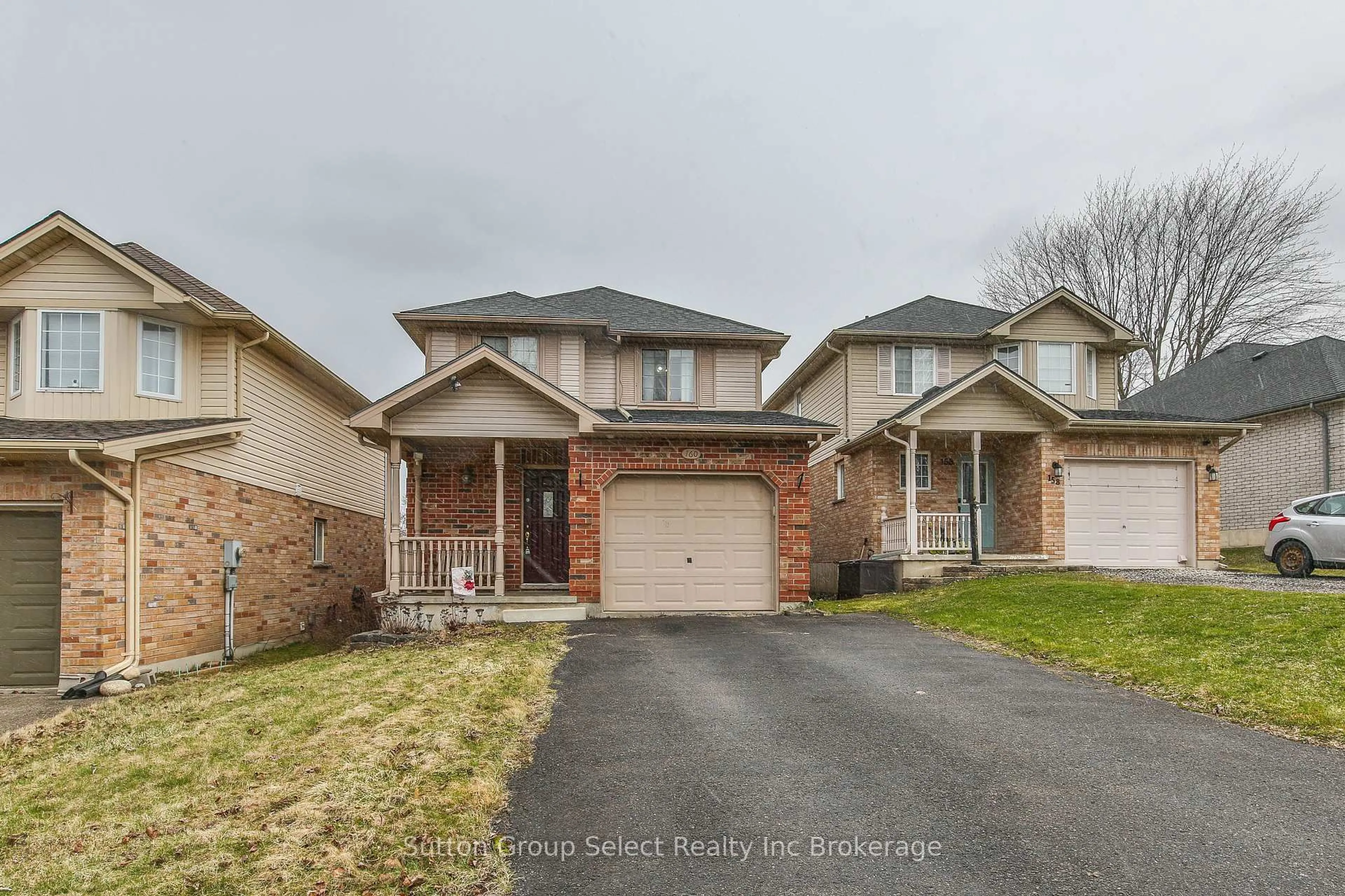 Home with brick exterior material, street for 160 East Park Dr, Woodstock Ontario N4S 3N2