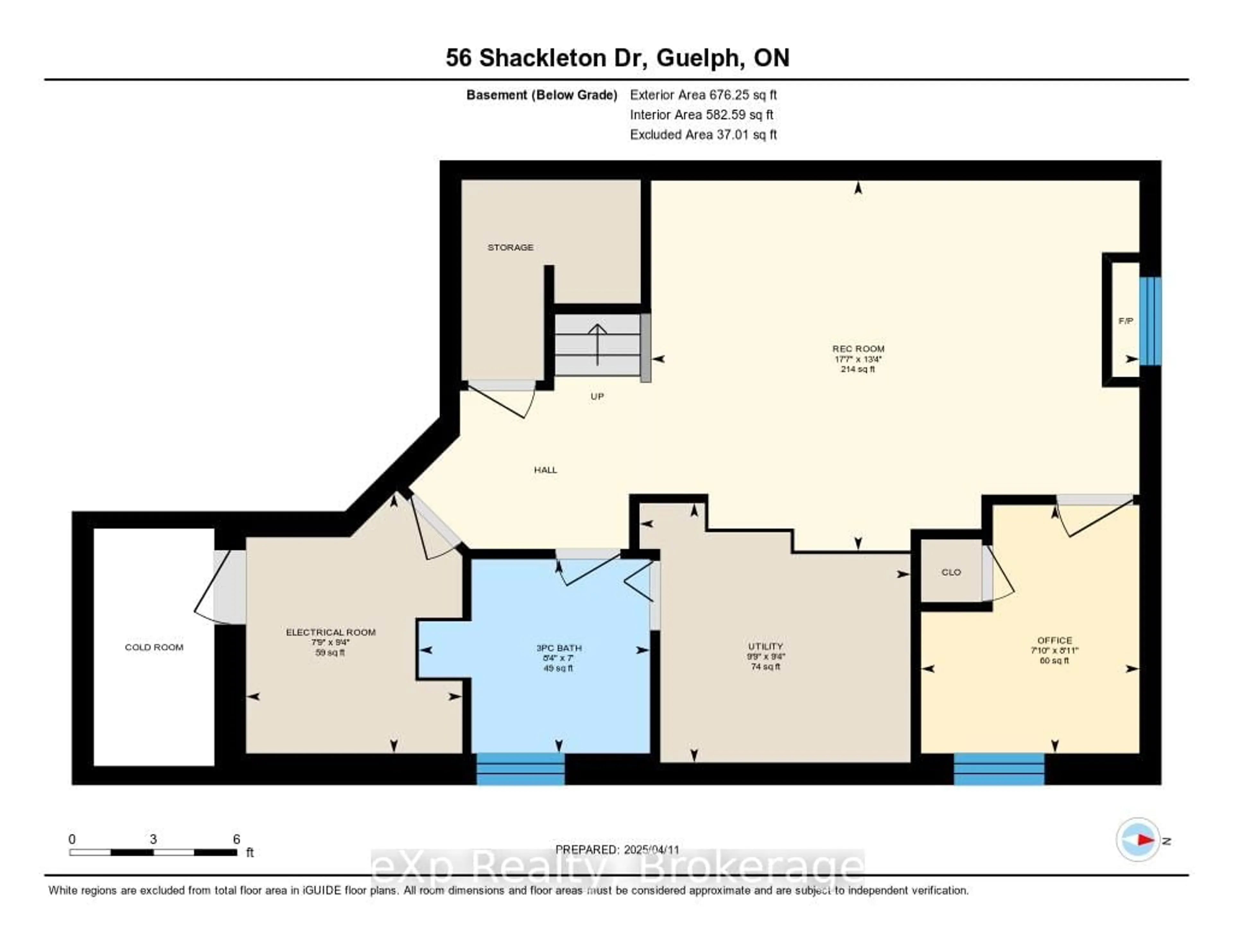Floor plan for 56 Shackleton Dr, Guelph Ontario N1E 7L3