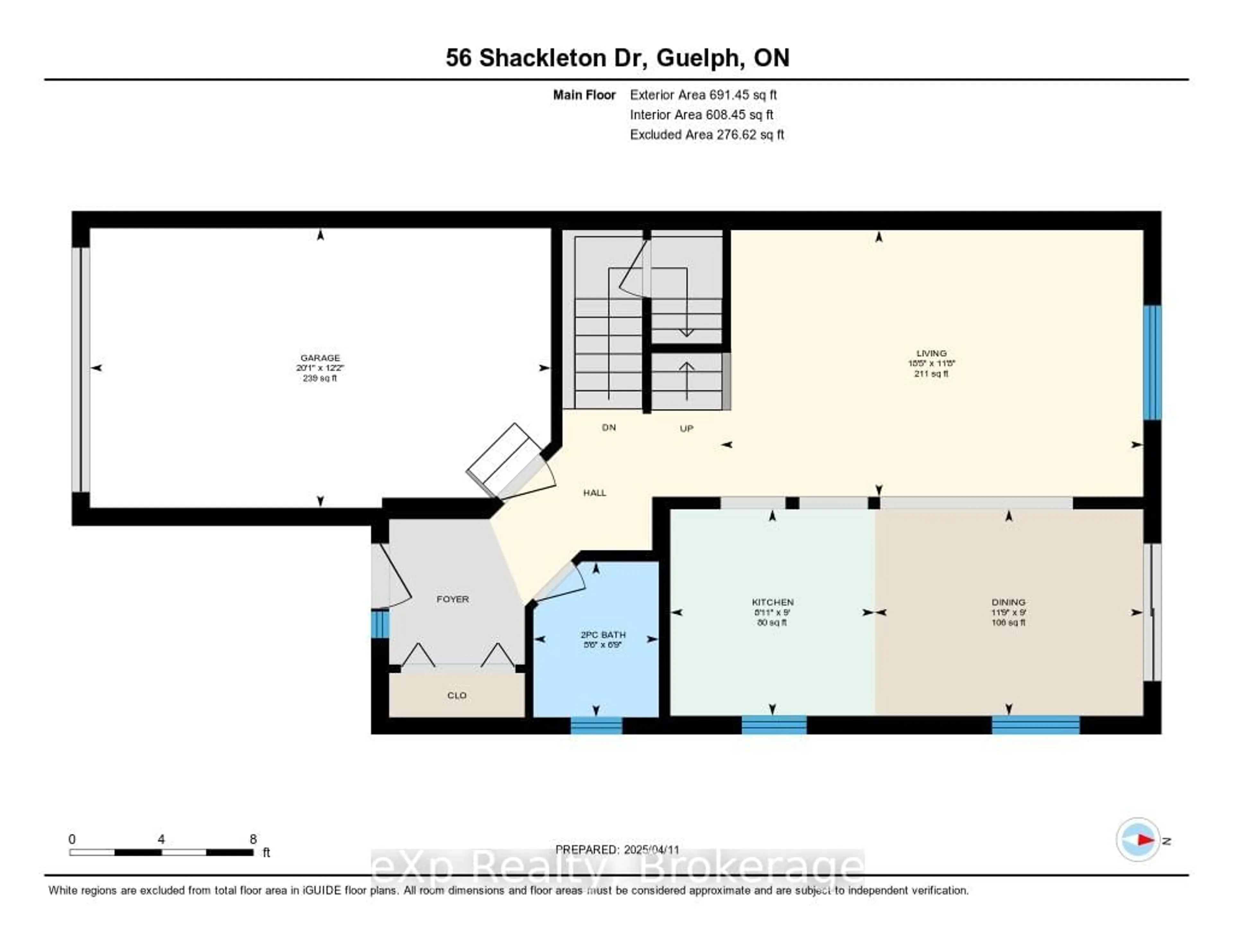 Floor plan for 56 Shackleton Dr, Guelph Ontario N1E 7L3