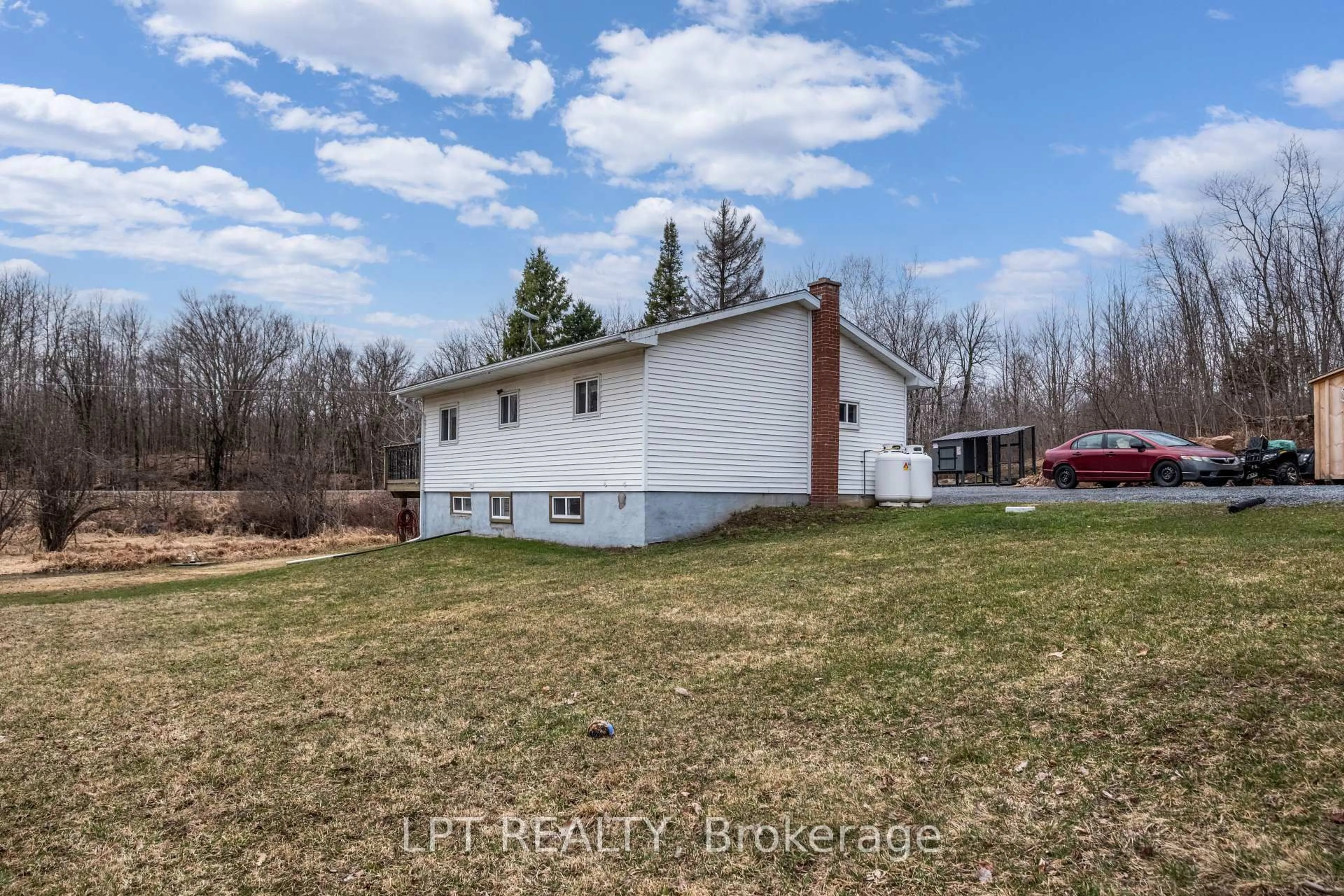 A pic from outside/outdoor area/front of a property/back of a property/a pic from drone, water/lake/river/ocean view for 1362 Buck Bay Rd, Tichborne Ontario K0H 2V0