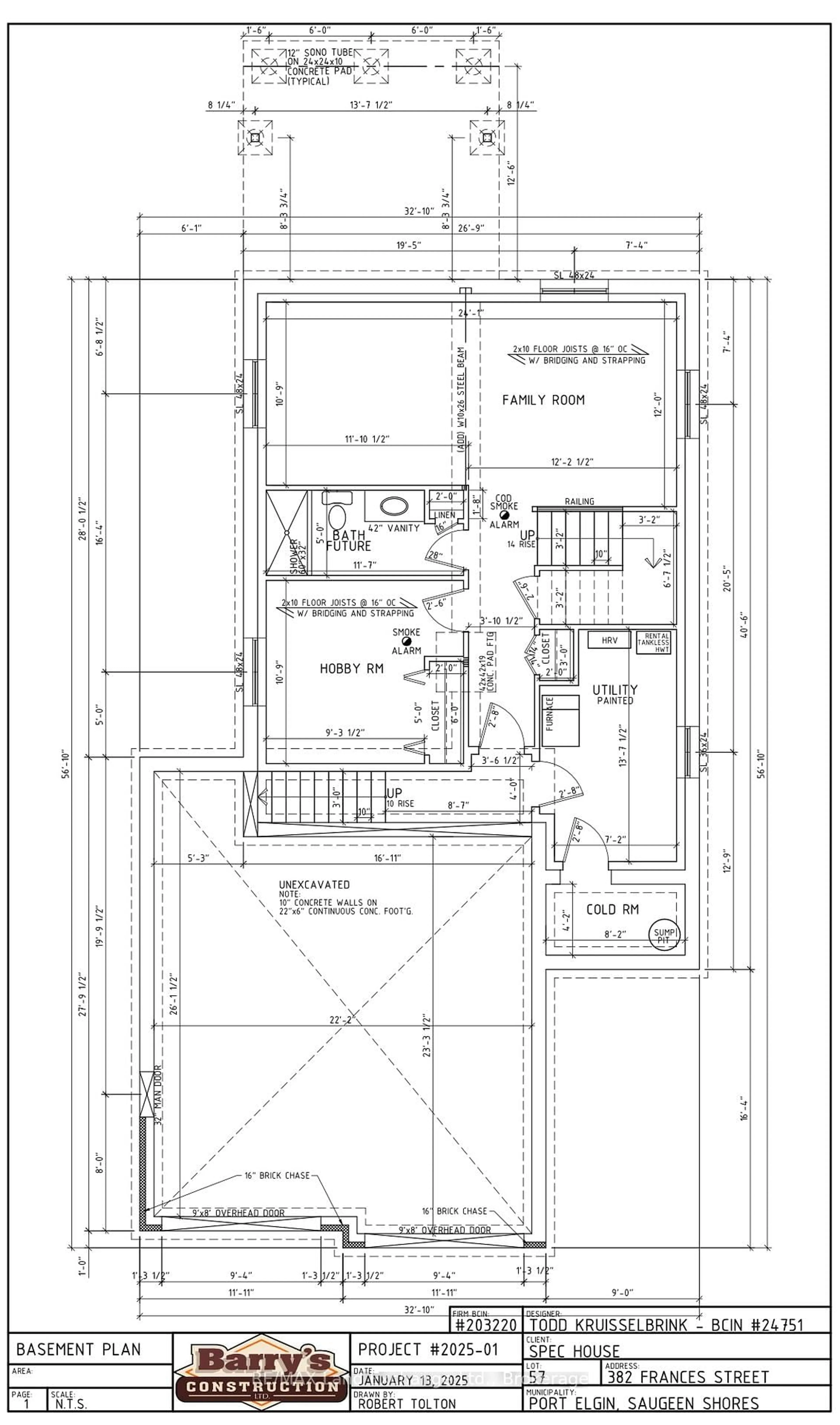 Floor plan for 382 Frances St, Saugeen Shores Ontario N0H 2C3