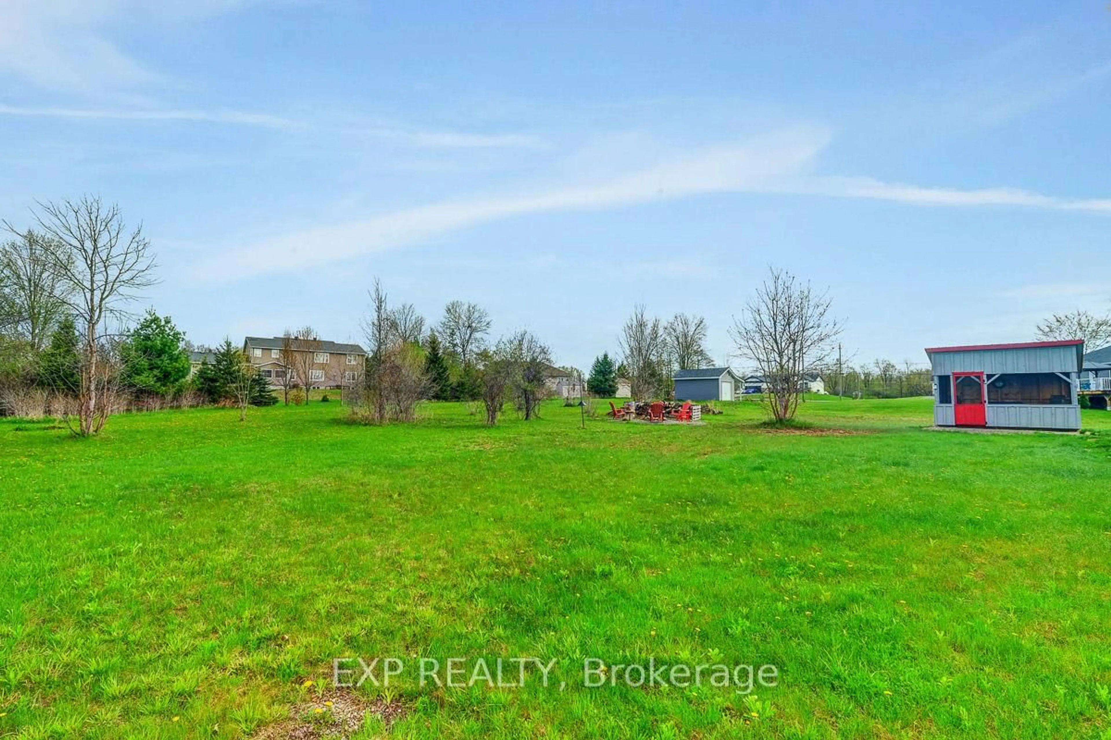 A pic from outside/outdoor area/front of a property/back of a property/a pic from drone, water/lake/river/ocean view for 4 Tracy Lane, Rideau Lakes Ontario K7A 4S5