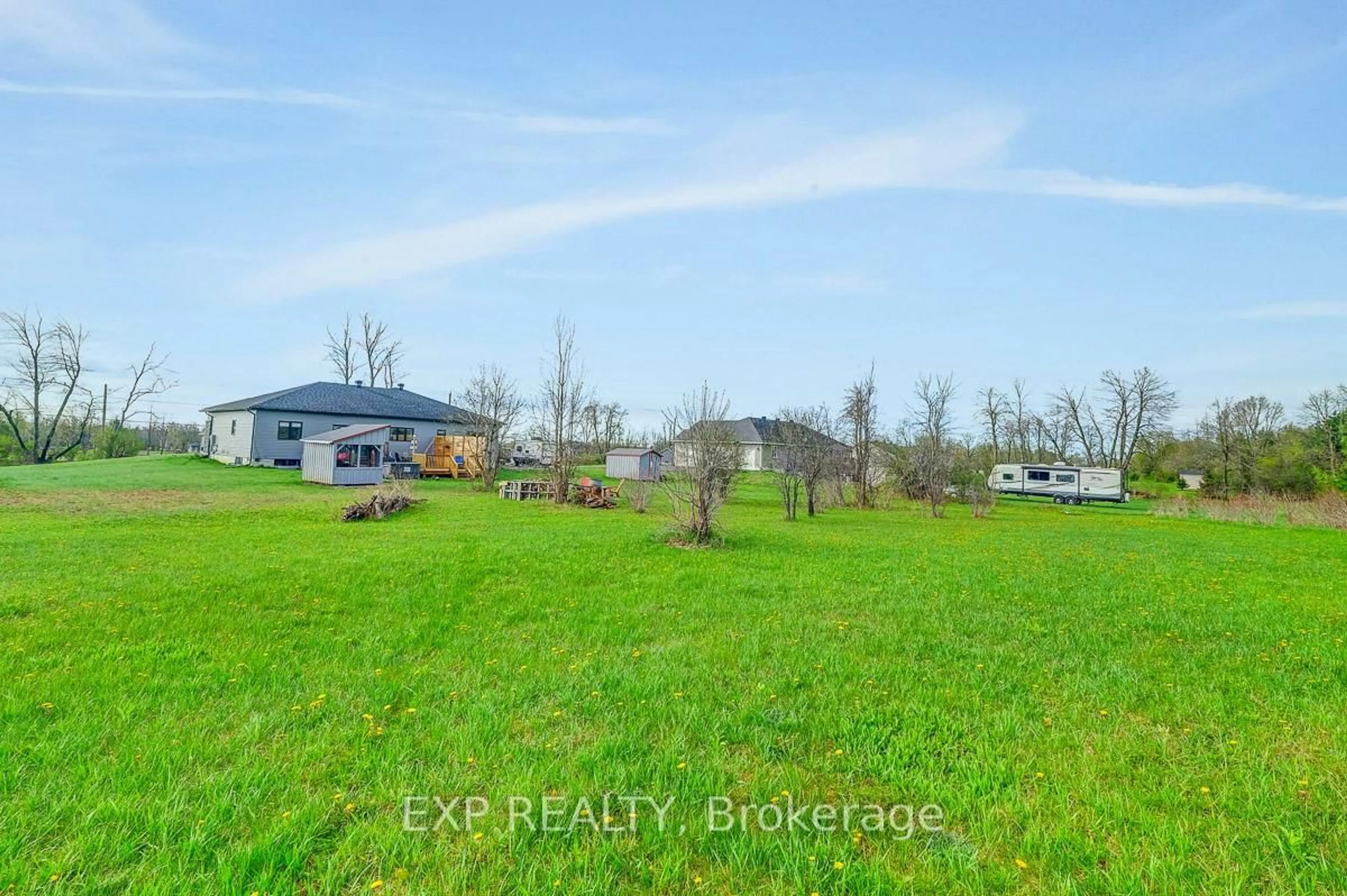 A pic from outside/outdoor area/front of a property/back of a property/a pic from drone, water/lake/river/ocean view for 4 Tracy Lane, Rideau Lakes Ontario K7A 4S5