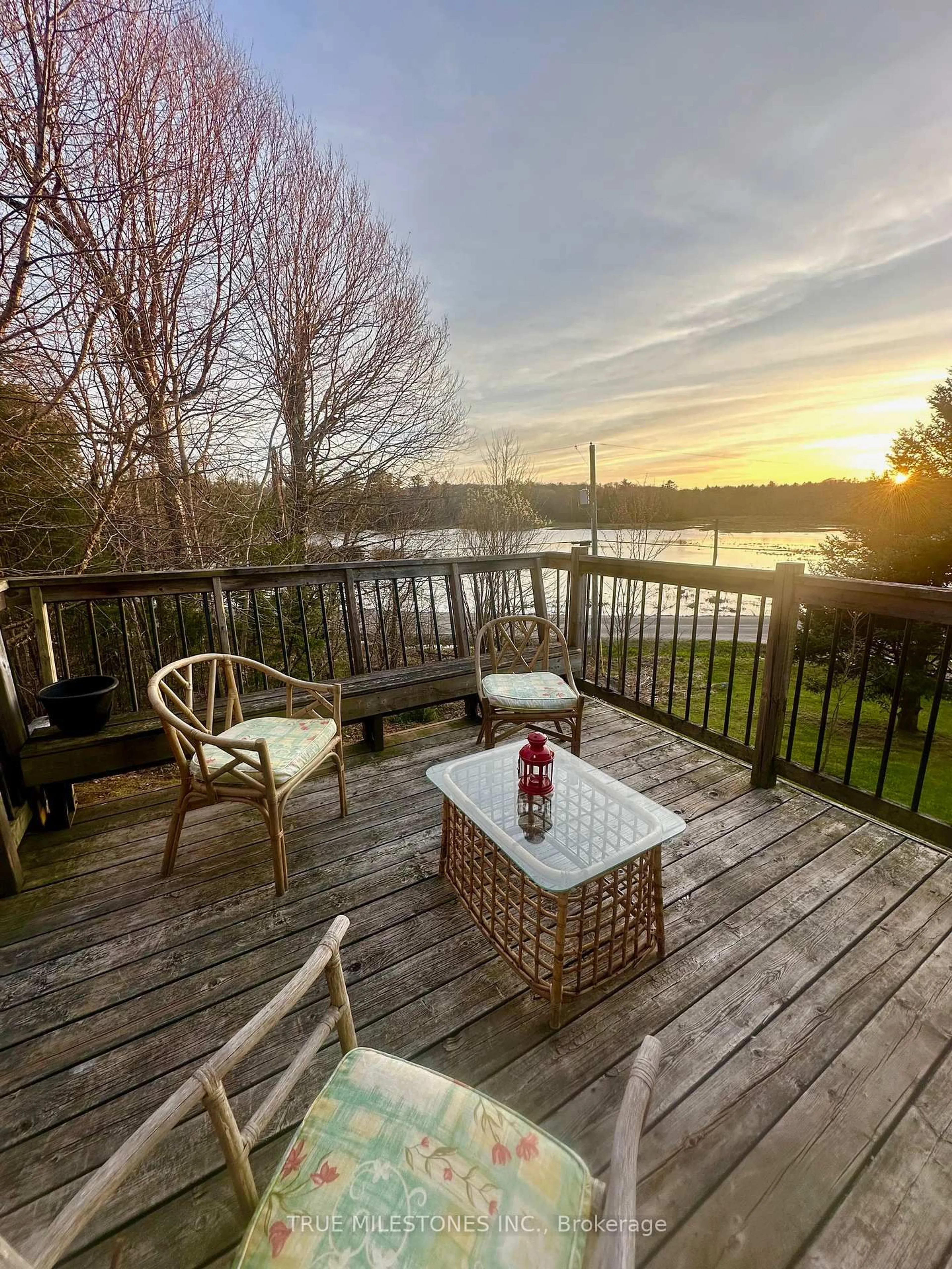 Patio, water/lake/river/ocean view for 336 Clear Lake Rd, Seguin Ontario P2A 2W8