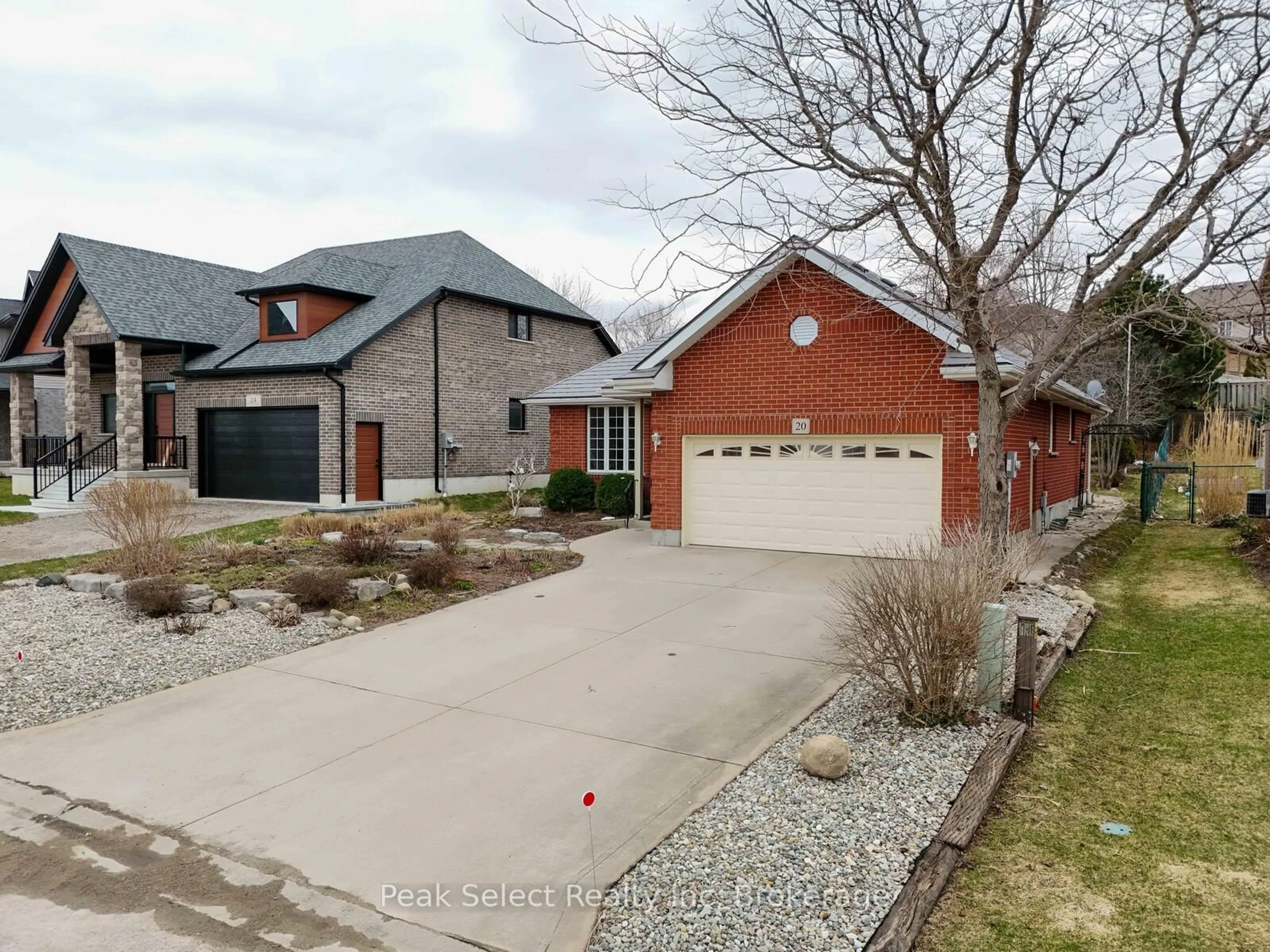 Home with brick exterior material, street for 20 Ridgewood Cres, St. Marys Ontario N4X 1E8