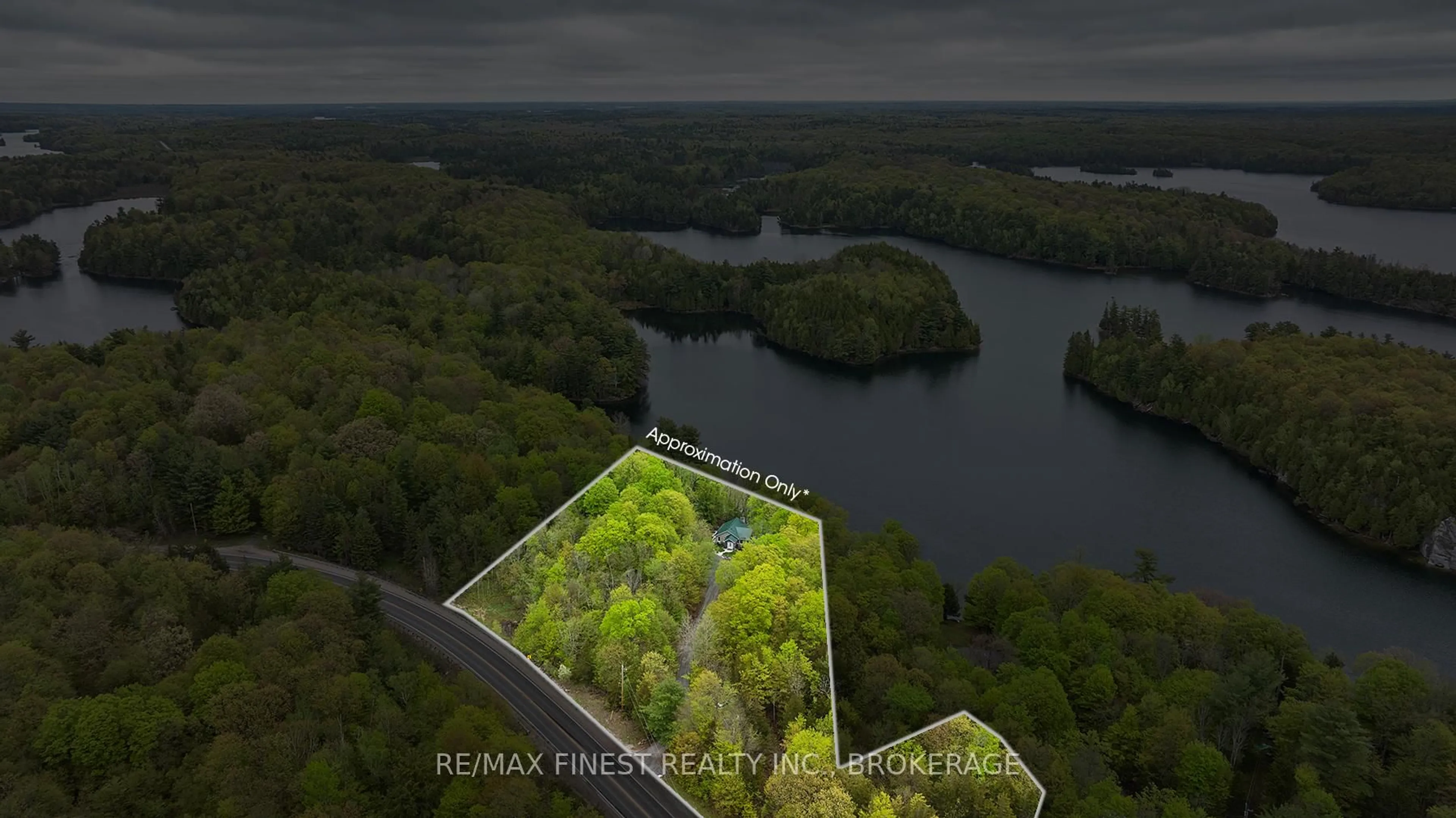 A pic from outside/outdoor area/front of a property/back of a property/a pic from drone, water/lake/river/ocean view for 8126 PERTH Rd, Perth Road Ontario K0H 2L0