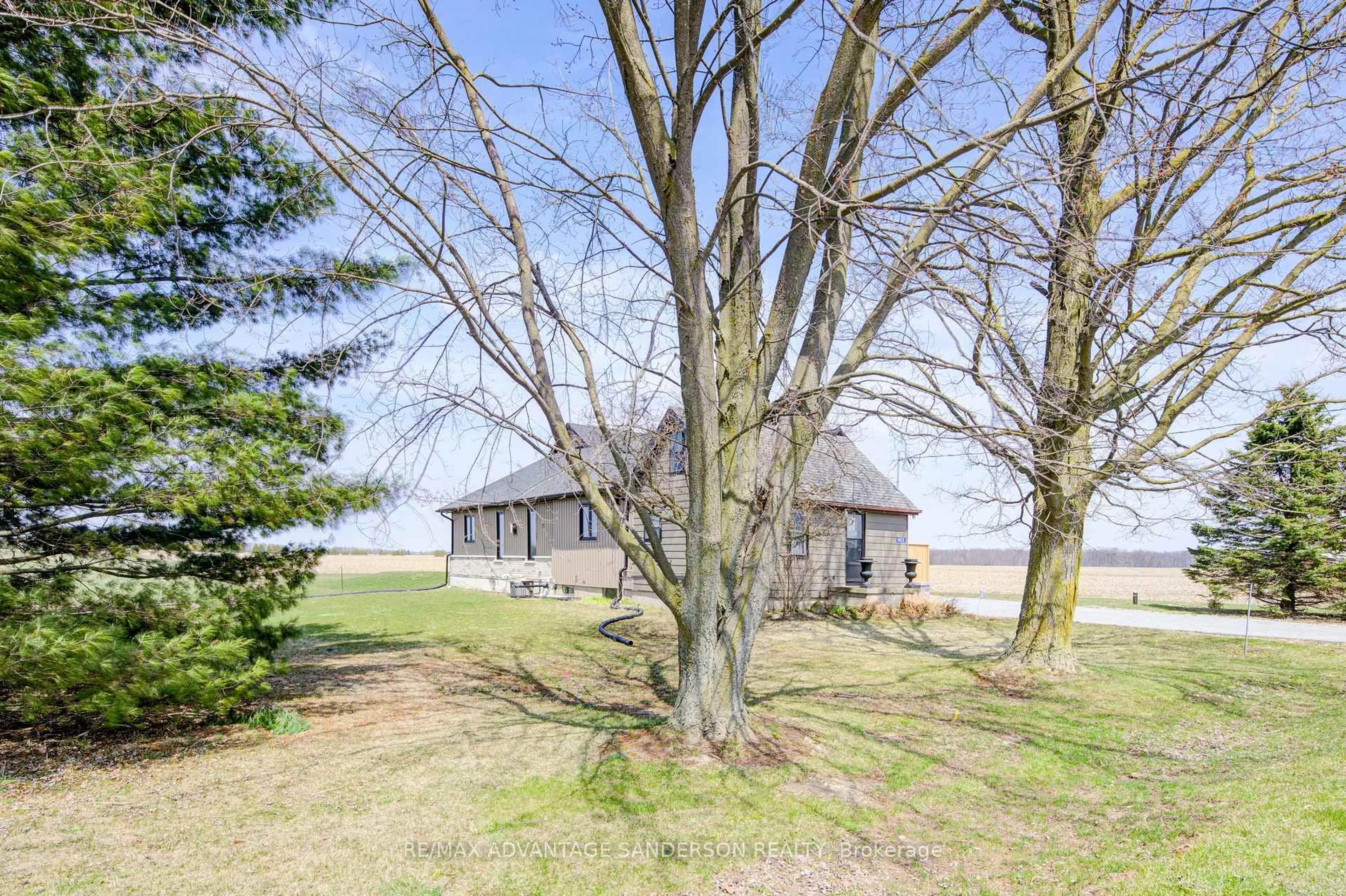 A pic from outside/outdoor area/front of a property/back of a property/a pic from drone, water/lake/river/ocean view for 14678 Ten Mile Rd, Middlesex Centre Ontario N0M 2A0