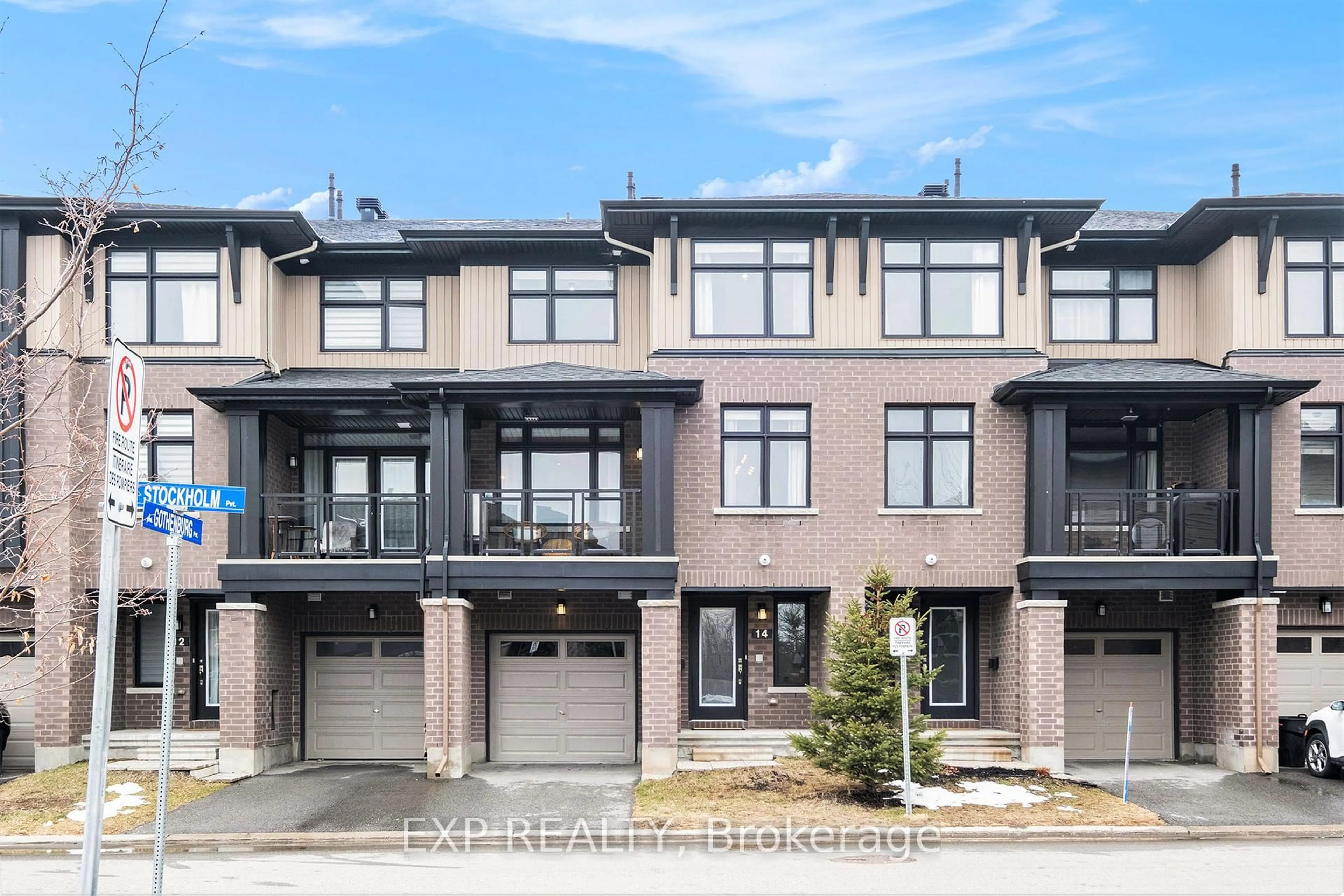 Home with brick exterior material, street for 14 Stockholm Private, Ottawa Ontario K4M 0G9